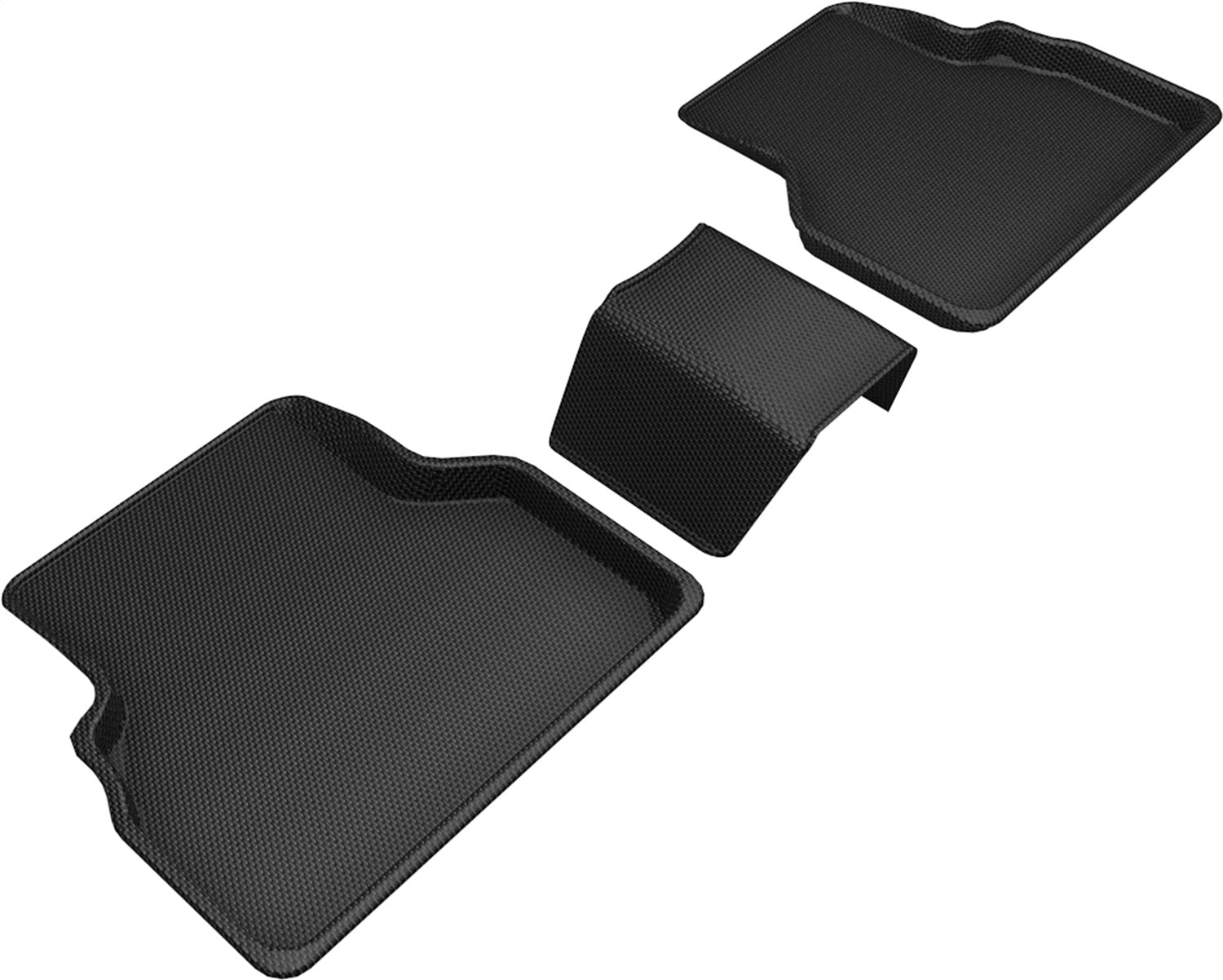 3D MAXpider L1AD03921509 KAGU Floor Mat; Black; 3 pc. 2nd Row; 3D MAXpider L1AD03921509