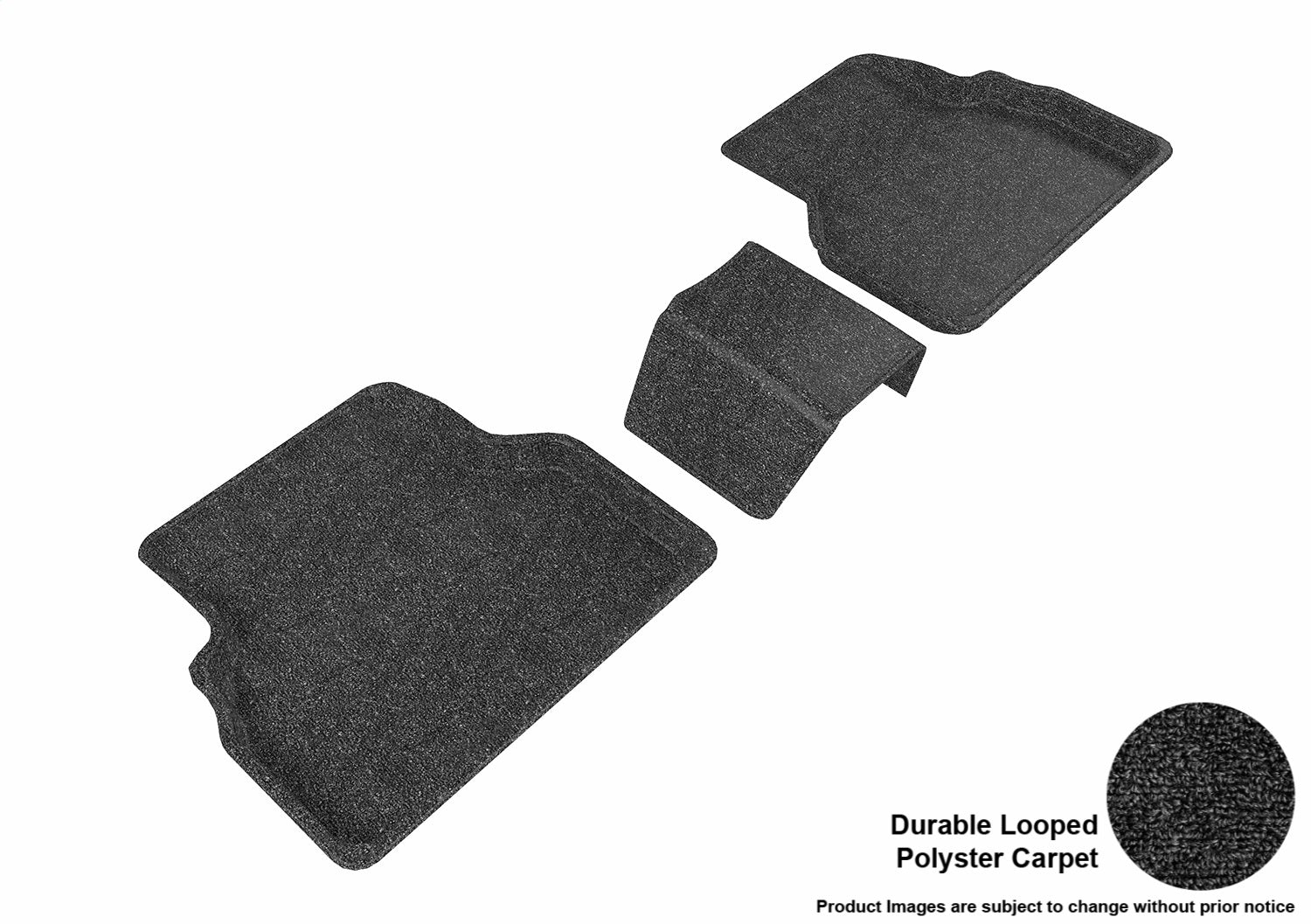 3D MAXpider L1AD03922209 CLASSIC Floor Mat; Black; 3 pc. 2nd Row; [Available While Supplies Last]; 3D MAXpider L1AD03922209