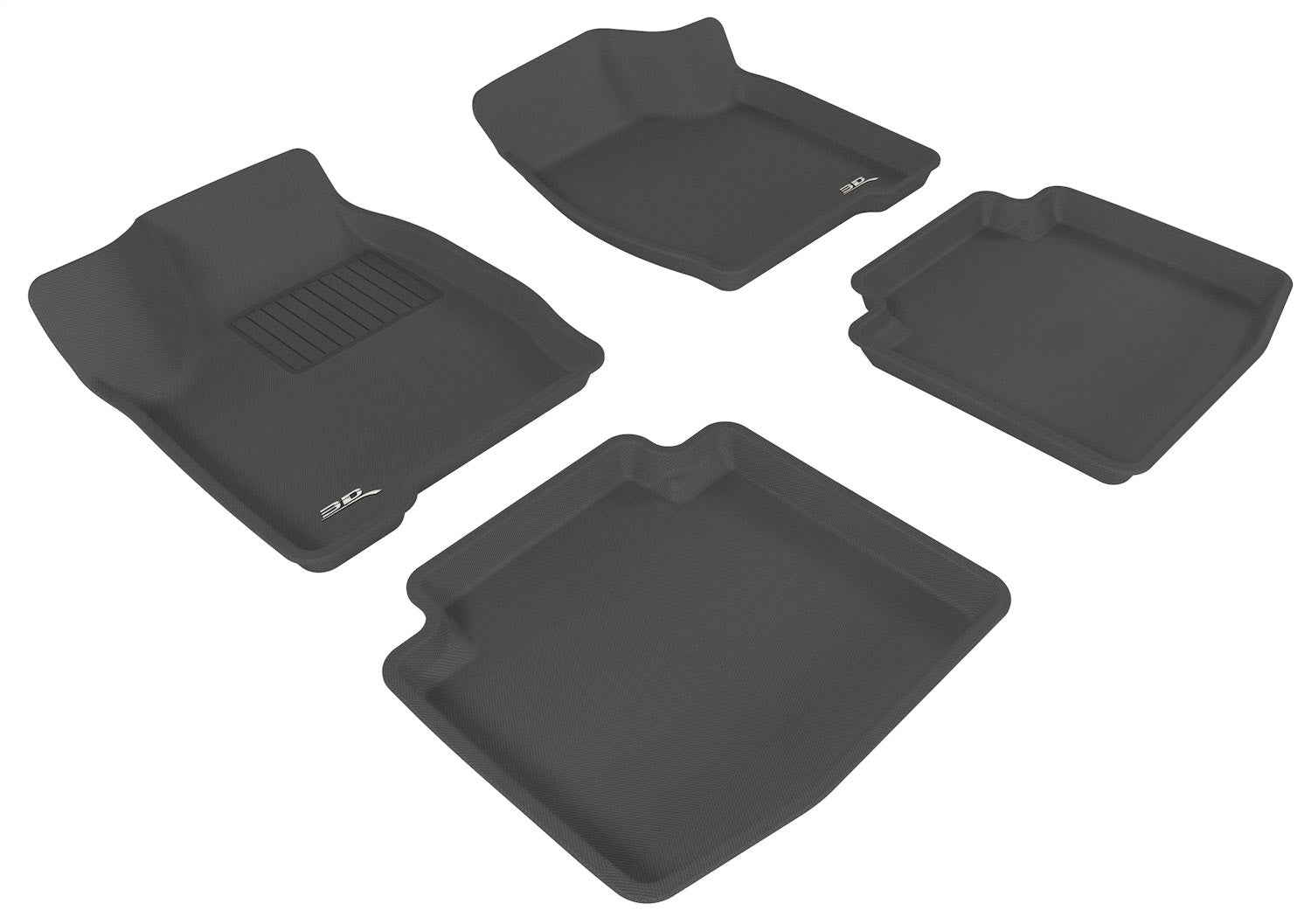 3D MAXpider L1BC00201509 KAGU Floor Mat; Black; 4 pc.; Front and Rear; [Available While Supplies Last]; 3D MAXpider L1BC00201509