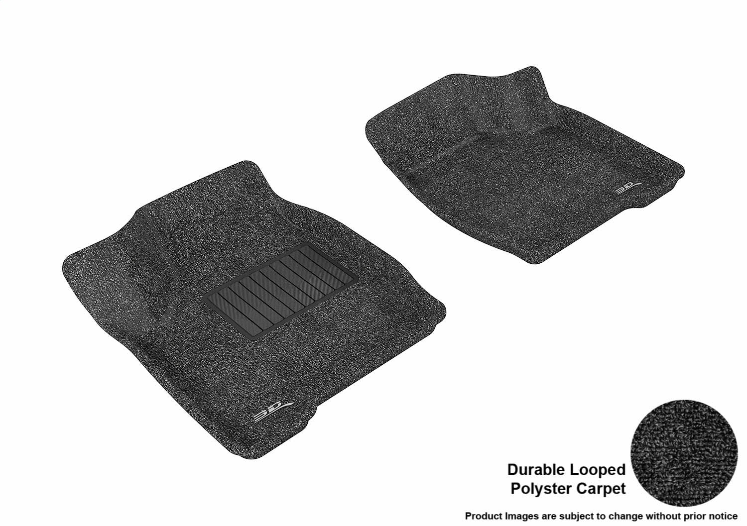 3D MAXpider L1BC00212209 CLASSIC Floor Mat; Black; 2 pc.; Front; [Available While Supplies Last]; 3D MAXpider L1BC00212209