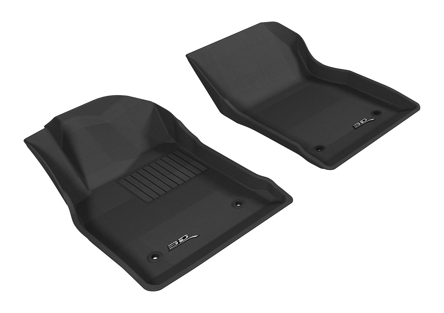 3D MAXpider L1BC01811501 KAGU Floor Mat; Gray; 2 pc.; Front; [Available While Supplies Last]; 3D MAXpider L1BC01811501