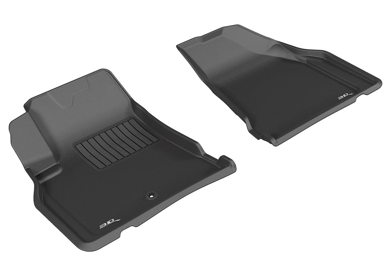 3D MAXpider L1BC02211509 KAGU Floor Mat; Black; 2 pc.; Front; 3D MAXpider L1BC02211509