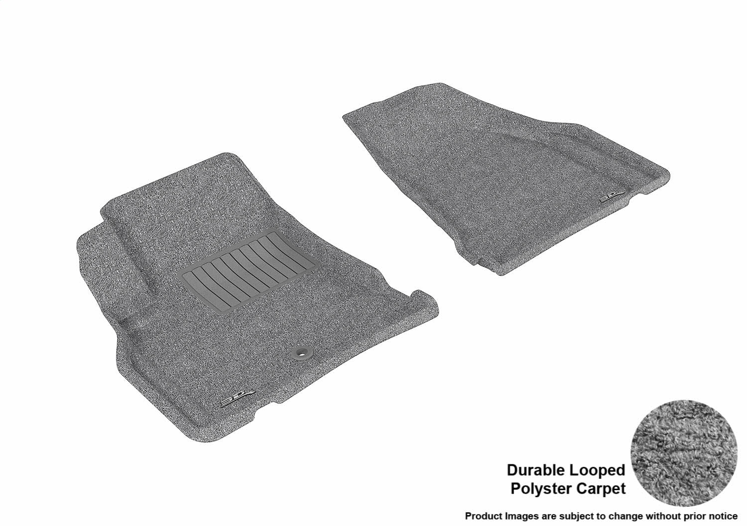 3D MAXpider L1BC02212201 CLASSIC Floor Mat; Gray; 2 pc.; Front; [Available While Supplies Last]; 3D MAXpider L1BC02212201