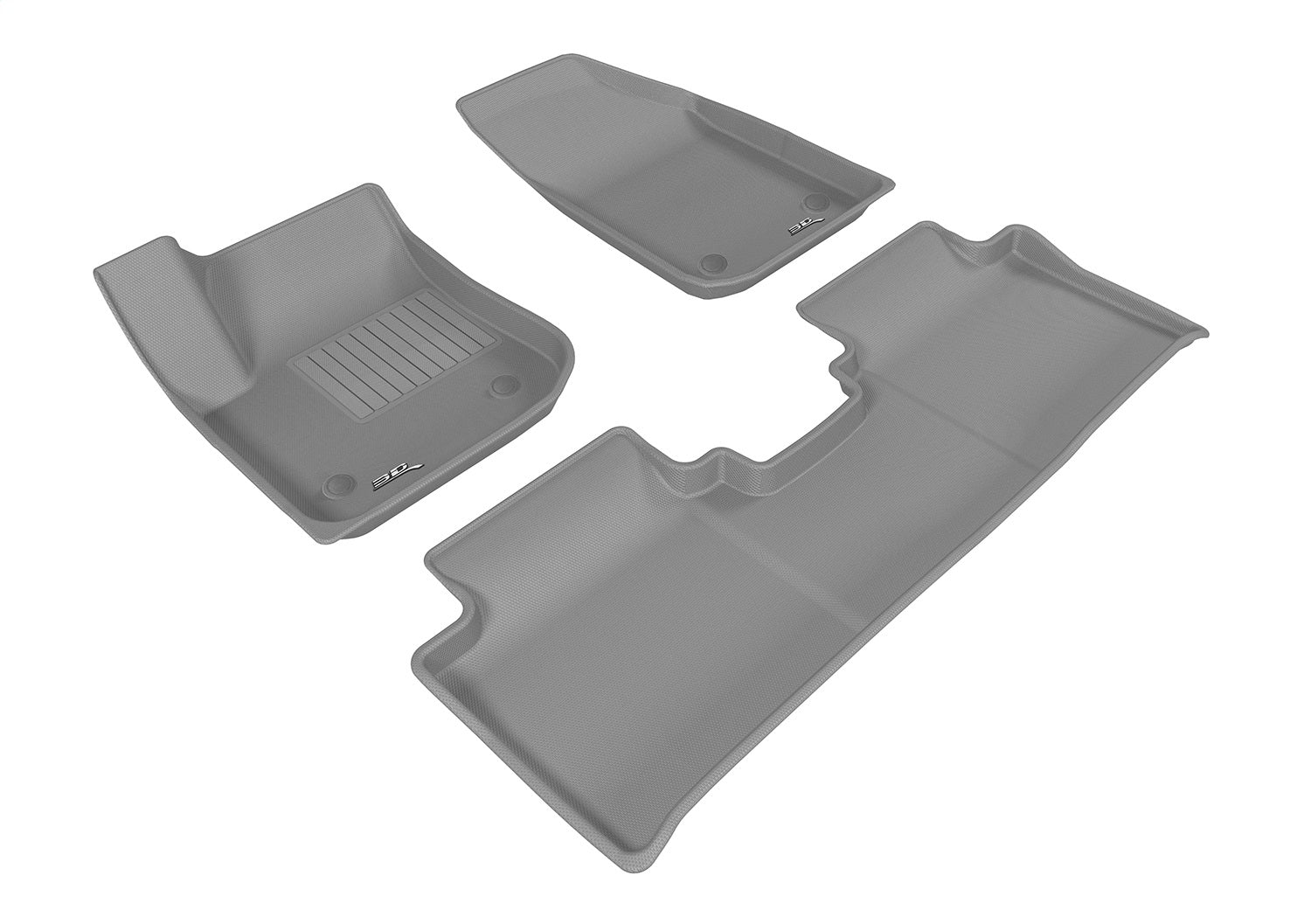 3D MAXpider L1BC02401501 KAGU Floor Mat; Gray; 4 pc.; 1st/2nd Row; Front and Rear; 3D MAXpider L1BC02401501