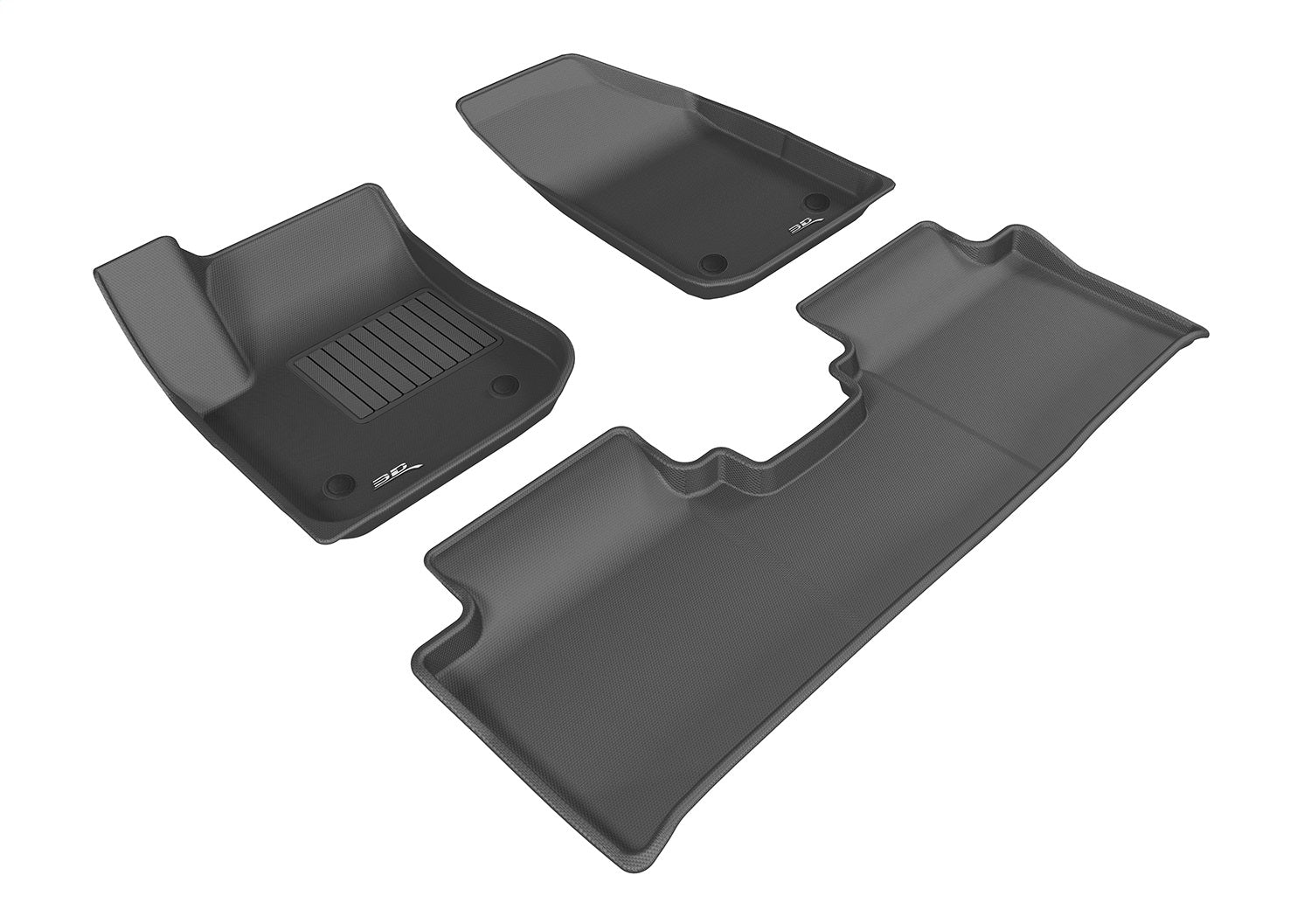 3D MAXpider L1BC02401509 KAGU Floor Mat; Black; 4 pc.; Front and Rear; 3D MAXpider L1BC02401509