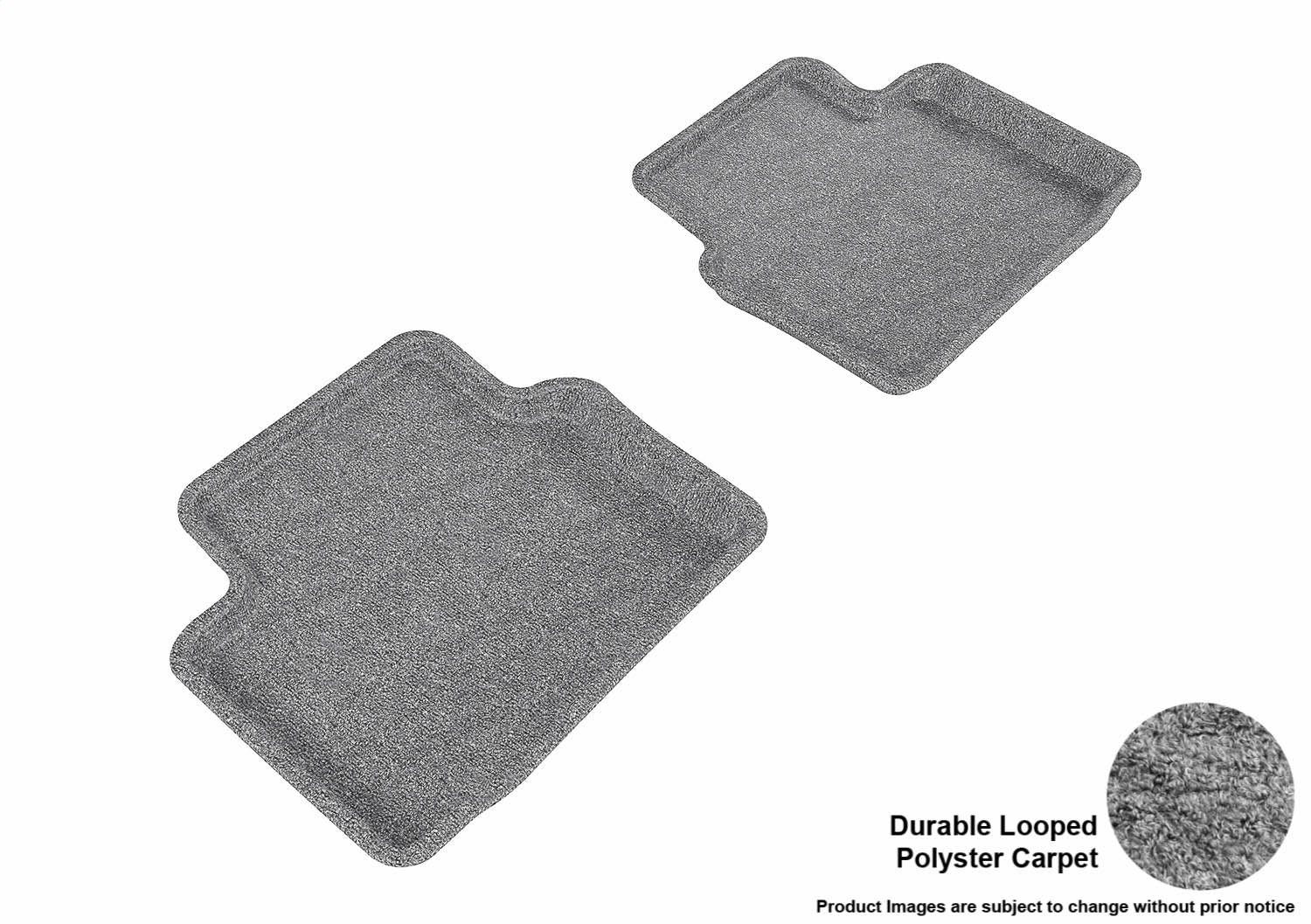 3D MAXpider L1BC02622201 CLASSIC Floor Mat; Gray; 2 pc.; Rear; [Available While Supplies Last]; 3D MAXpider L1BC02622201