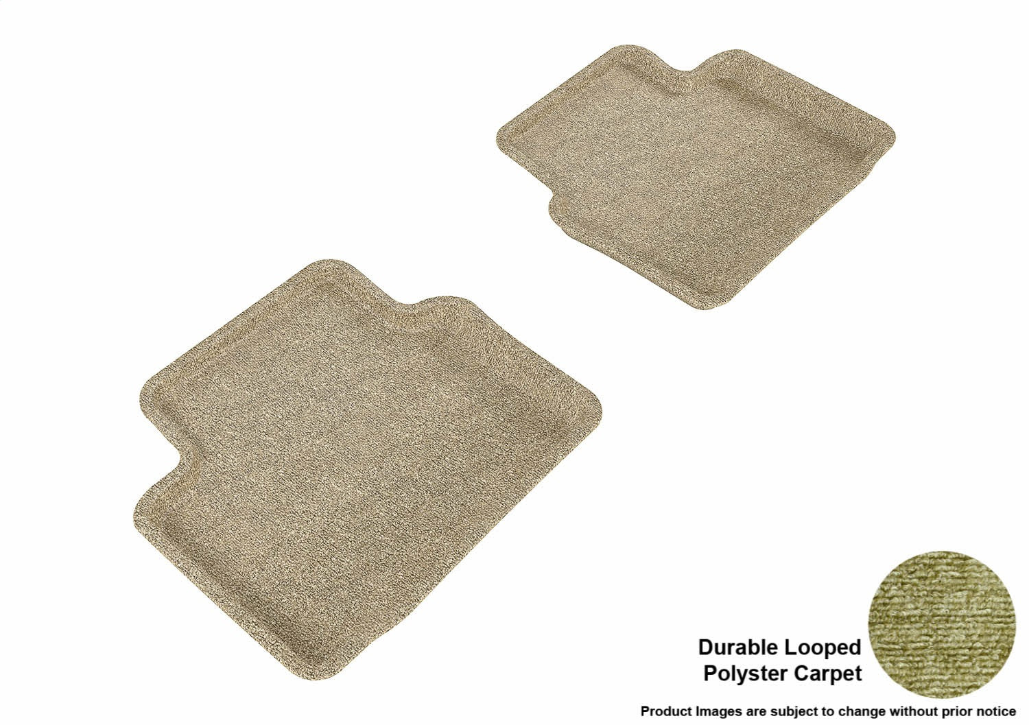 3D MAXpider L1BC02622202 CLASSIC Floor Mat; Tan; 2 pc.; Rear; [Available While Supplies Last]; 3D MAXpider L1BC02622202