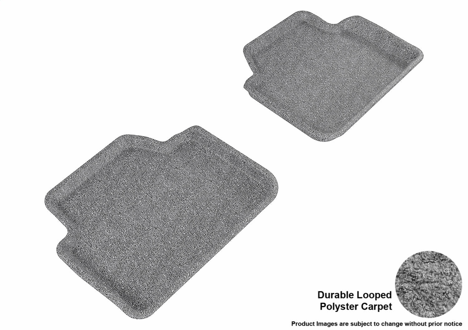 3D MAXpider L1BM00622201 CLASSIC Floor Mat; Gray; 2 pc.; Rear; [Available While Supplies Last]; 3D MAXpider L1BM00622201