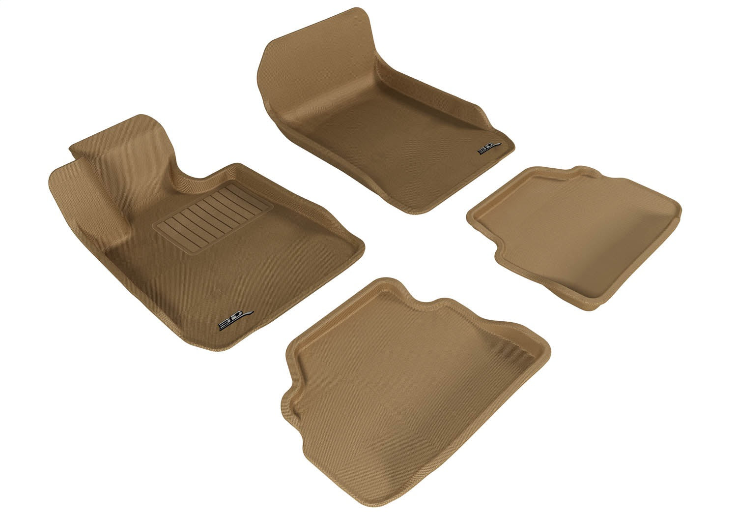 3D MAXpider L1BM02501502 KAGU Floor Mat; Tan; 4 pc.; Front and Rear; [Available While Supplies Last]; 3D MAXpider L1BM02501502