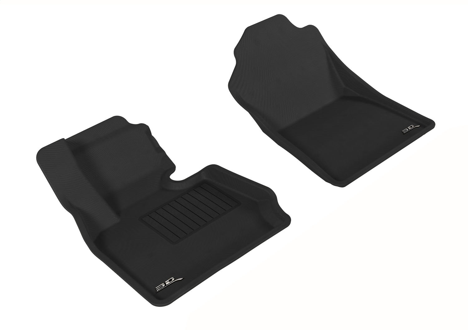 3D MAXpider L1BM03211501 KAGU Floor Mat; Gray; 2 pc.; Front; [Available While Supplies Last]; 3D MAXpider L1BM03211501