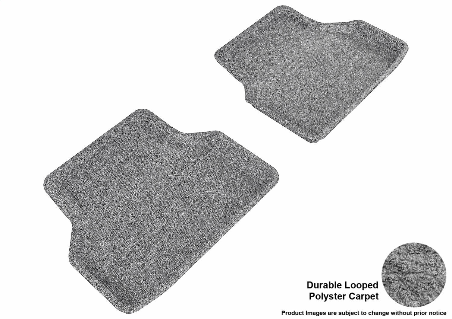 3D MAXpider L1BM05022201 CLASSIC Floor Mat; Gray; 2 pc.; Rear; [Available While Supplies Last]; 3D MAXpider L1BM05022201