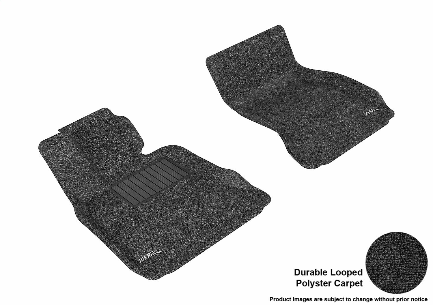 3D MAXpider L1BM05212209 CLASSIC Floor Mat; Black; 2 pc.; Front; [Available While Supplies Last]; 3D MAXpider L1BM05212209
