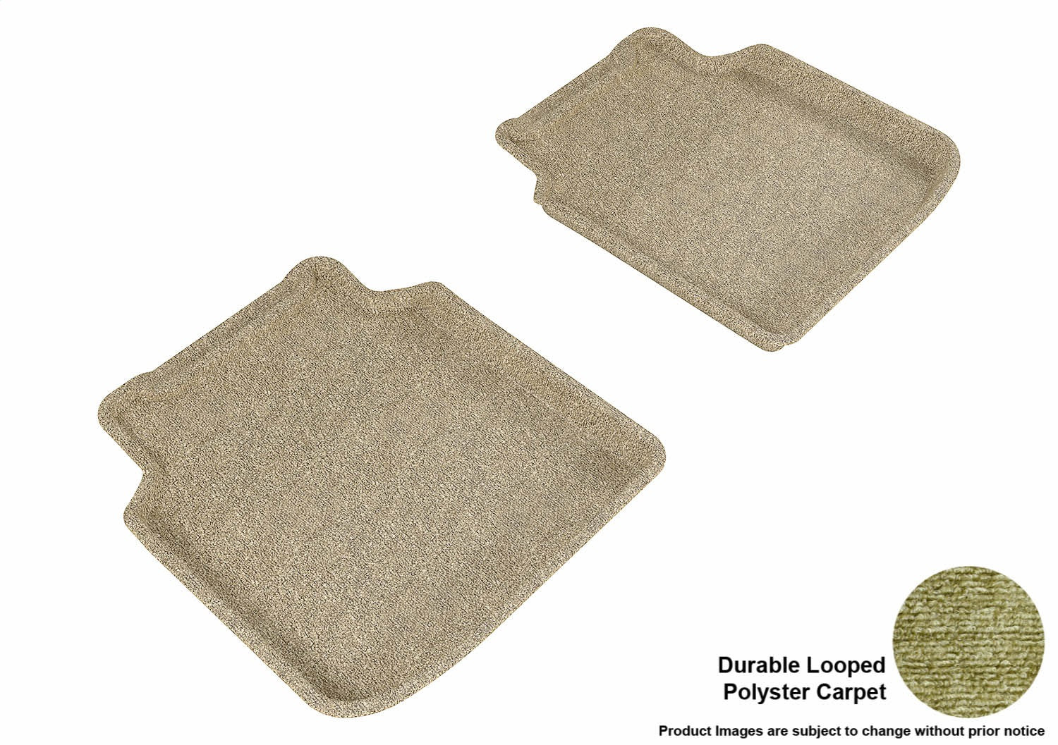 3D MAXpider L1BM05222202 CLASSIC Floor Mat; Tan; 2 pc.; Rear; [Available While Supplies Last]; 3D MAXpider L1BM05222202