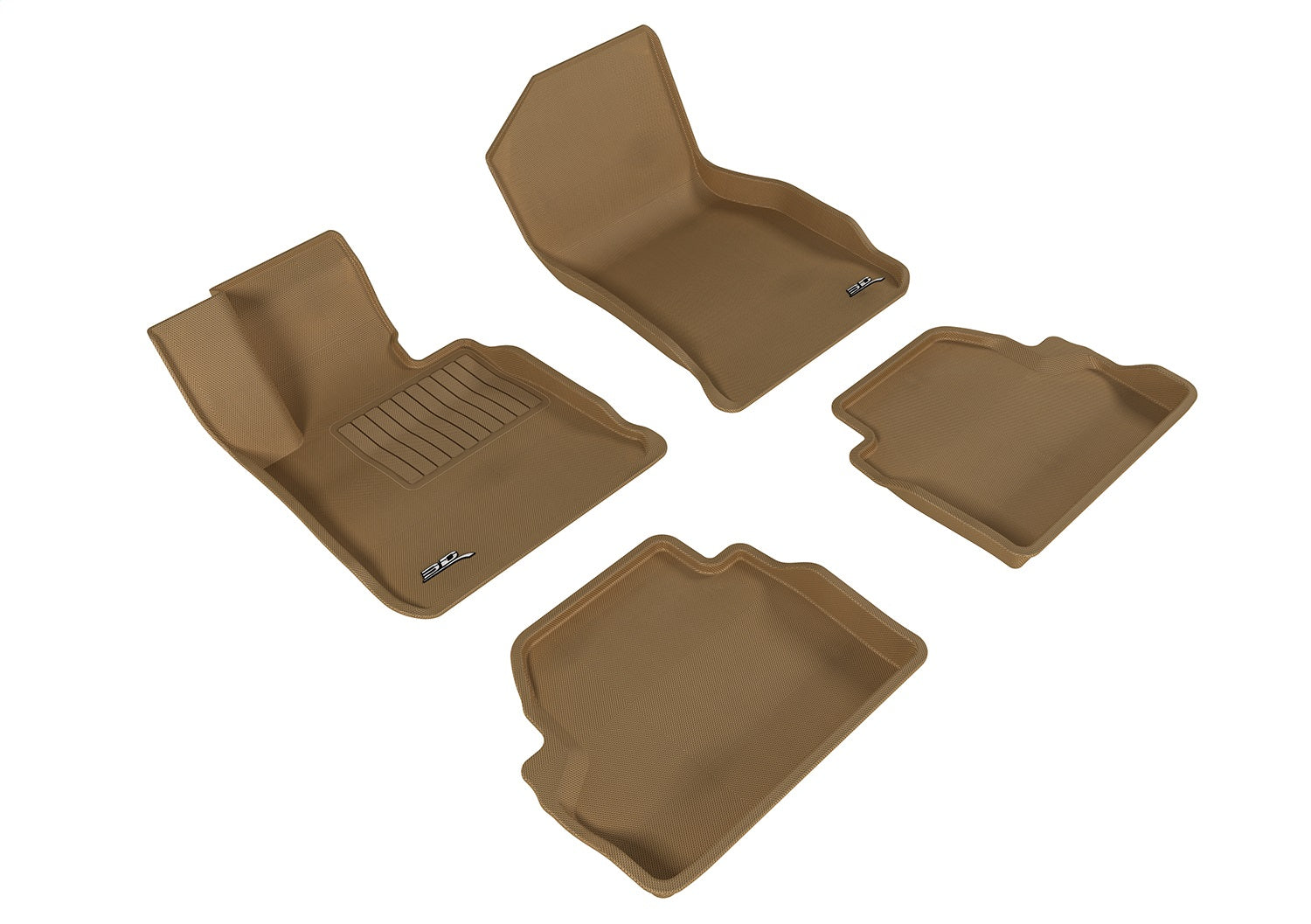 3D MAXpider L1BM05601502 KAGU Floor Mat; Tan; 4 pc.; Front and Rear; [Available While Supplies Last]; 3D MAXpider L1BM05601502