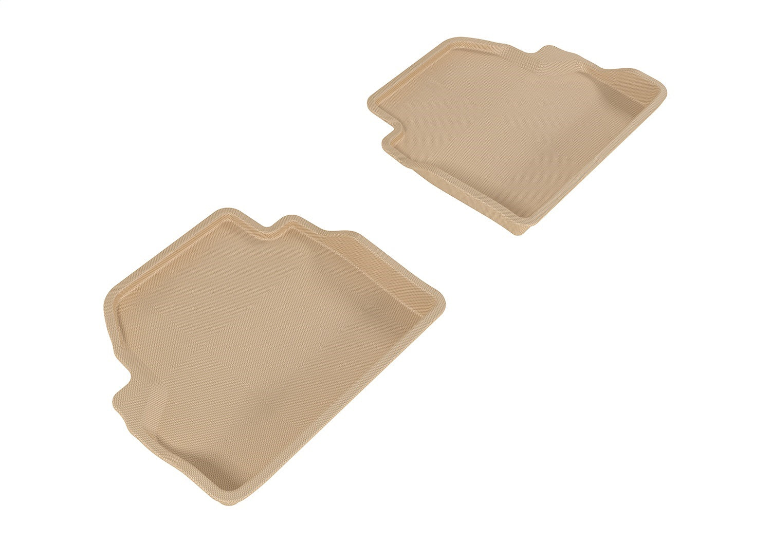 3D MAXpider L1BM05621502 KAGU Floor Mat; Tan; 2 pc.; Rear; [Available While Supplies Last]; 3D MAXpider L1BM05621502