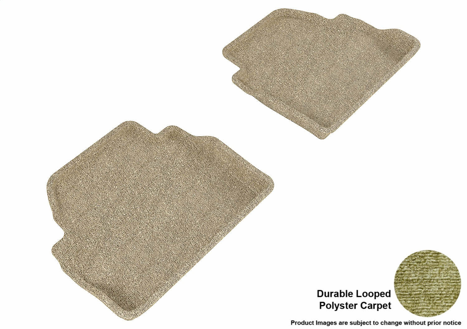 3D MAXpider L1BM05622202 CLASSIC Floor Mat; Tan; 2 pc.; Rear; [Available While Supplies Last]; 3D MAXpider L1BM05622202