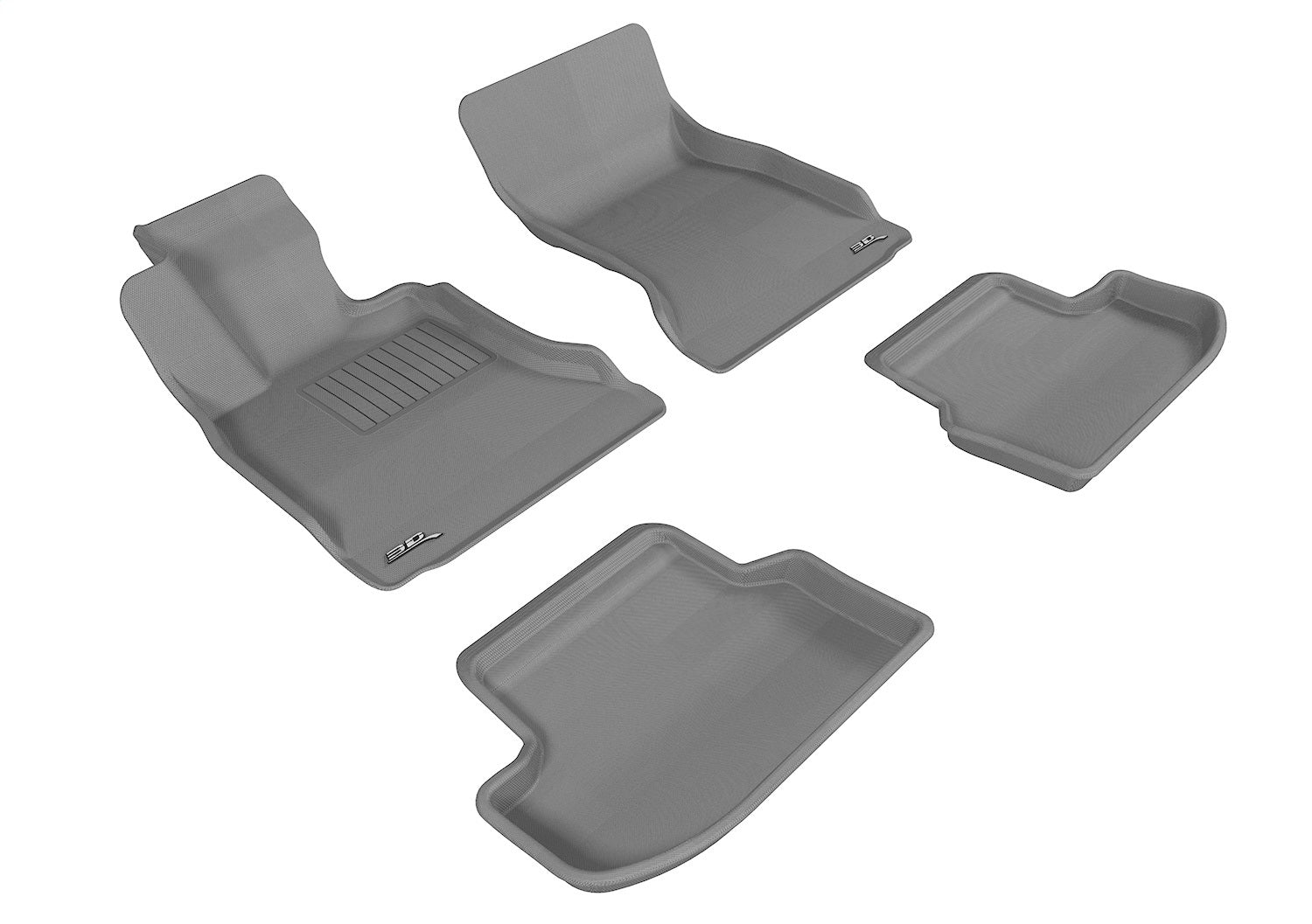 3D MAXpider L1BM05801501 KAGU Floor Mat; Gray; 4 pc.; Front and Rear; [Available While Supplies Last]; 3D MAXpider L1BM05801501