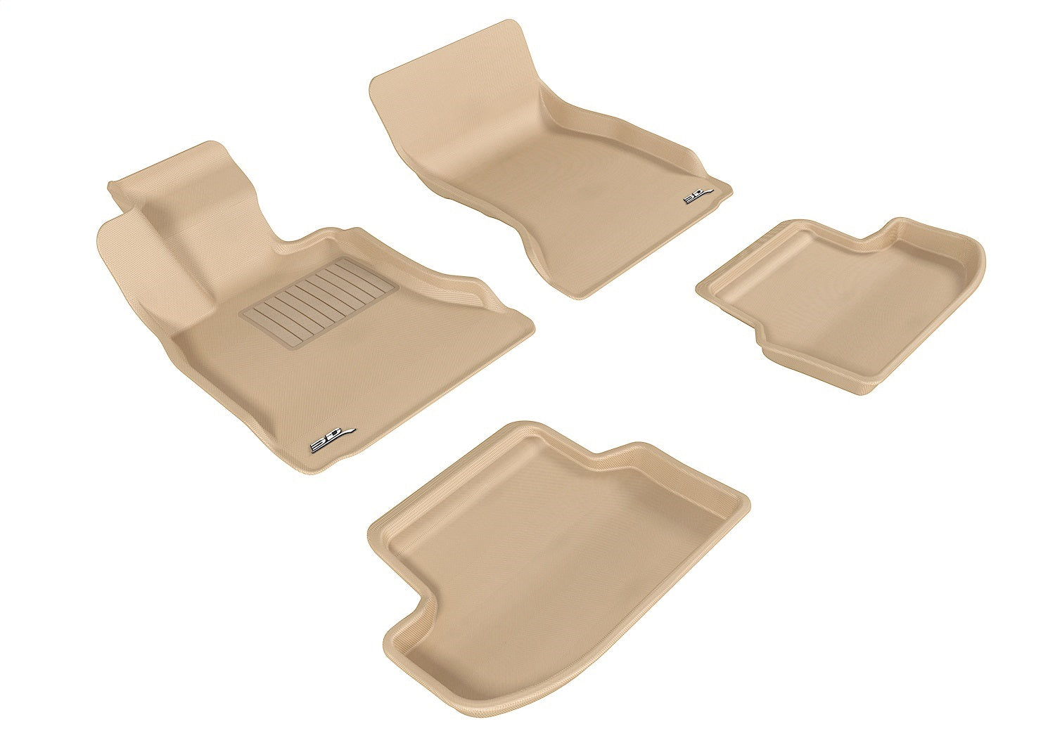 3D MAXpider L1BM05801502 KAGU Floor Mat; Tan; 4 pc.; Front and Rear; 3D MAXpider L1BM05801502