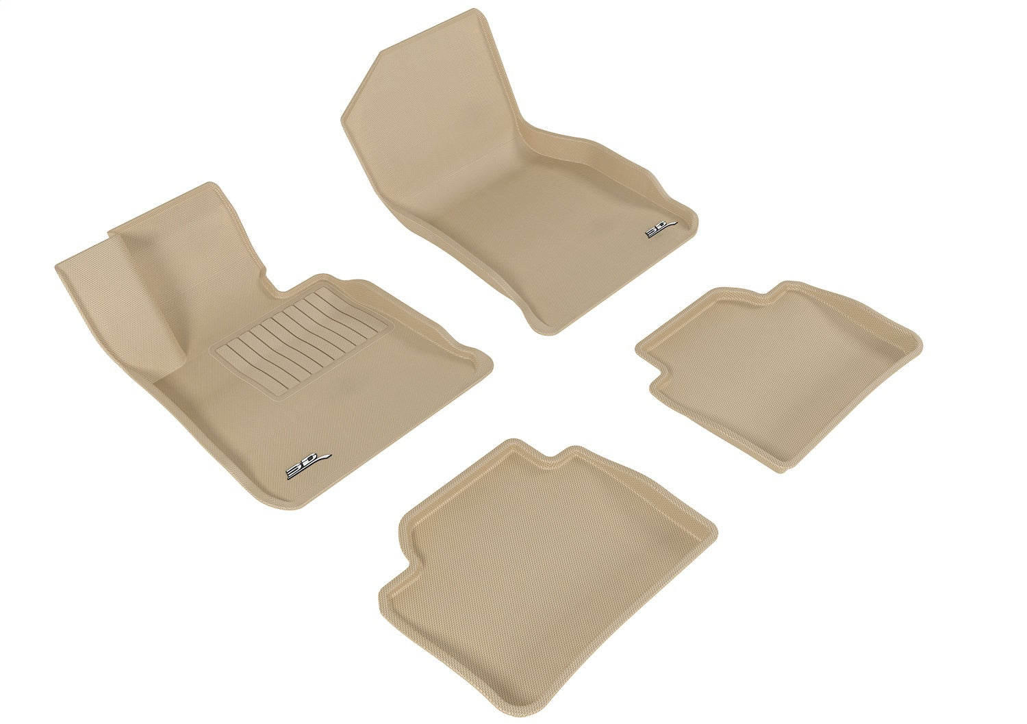 3D MAXpider L1BM06701502 KAGU Floor Mat; Tan; 4 pc.; Front and Rear; [Available While Supplies Last]; 3D MAXpider L1BM06701502