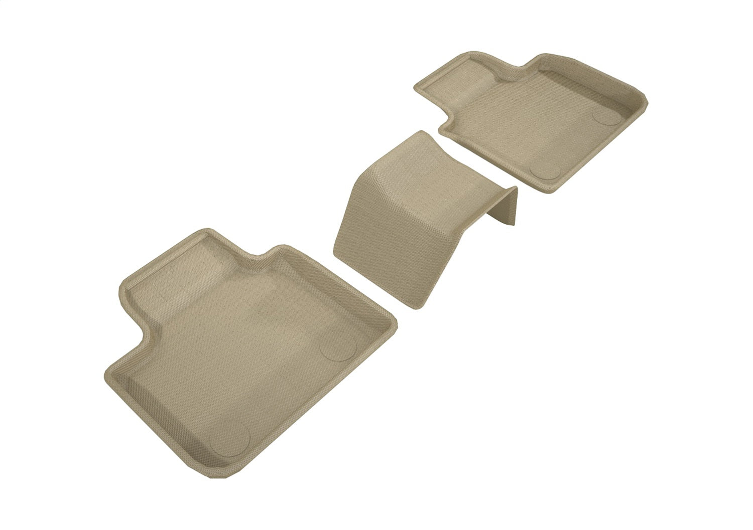 3D MAXpider L1BM09121502 KAGU Floor Mat; Tan; 3 pc.; 2nd Row; Rear; 3D MAXpider L1BM09121502