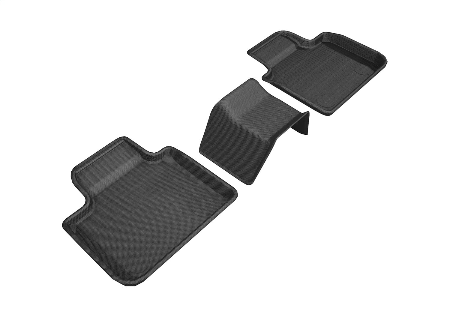 3D MAXpider L1BM09121509 KAGU Floor Mat; Black; 3 pc. 2nd Row; [Available While Supplies Last]; 3D MAXpider L1BM09121509