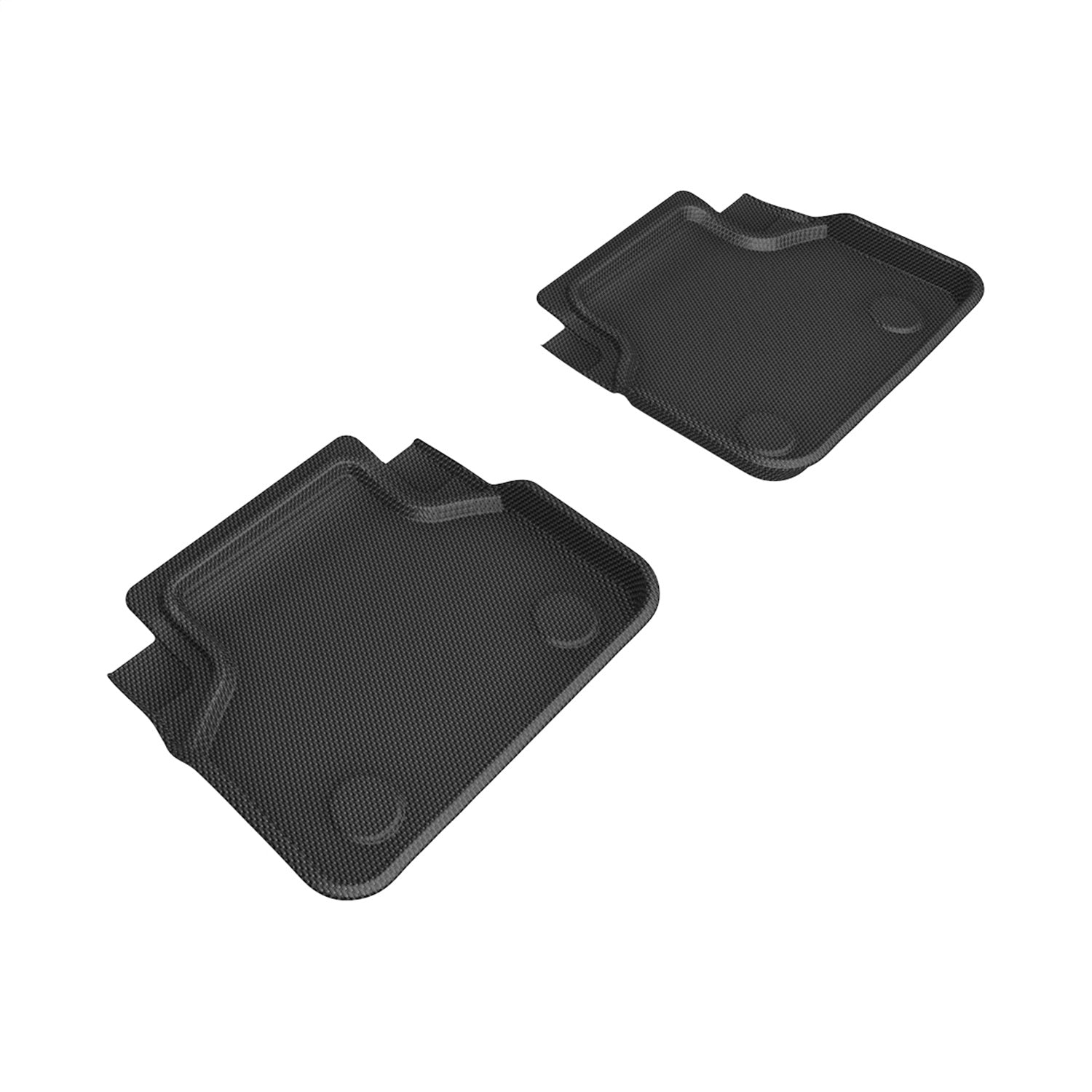 3D MAXpider L1BM11421509 KAGU Floor Mat; Black; 2 pc. 2nd Row; 3D MAXpider L1BM11421509