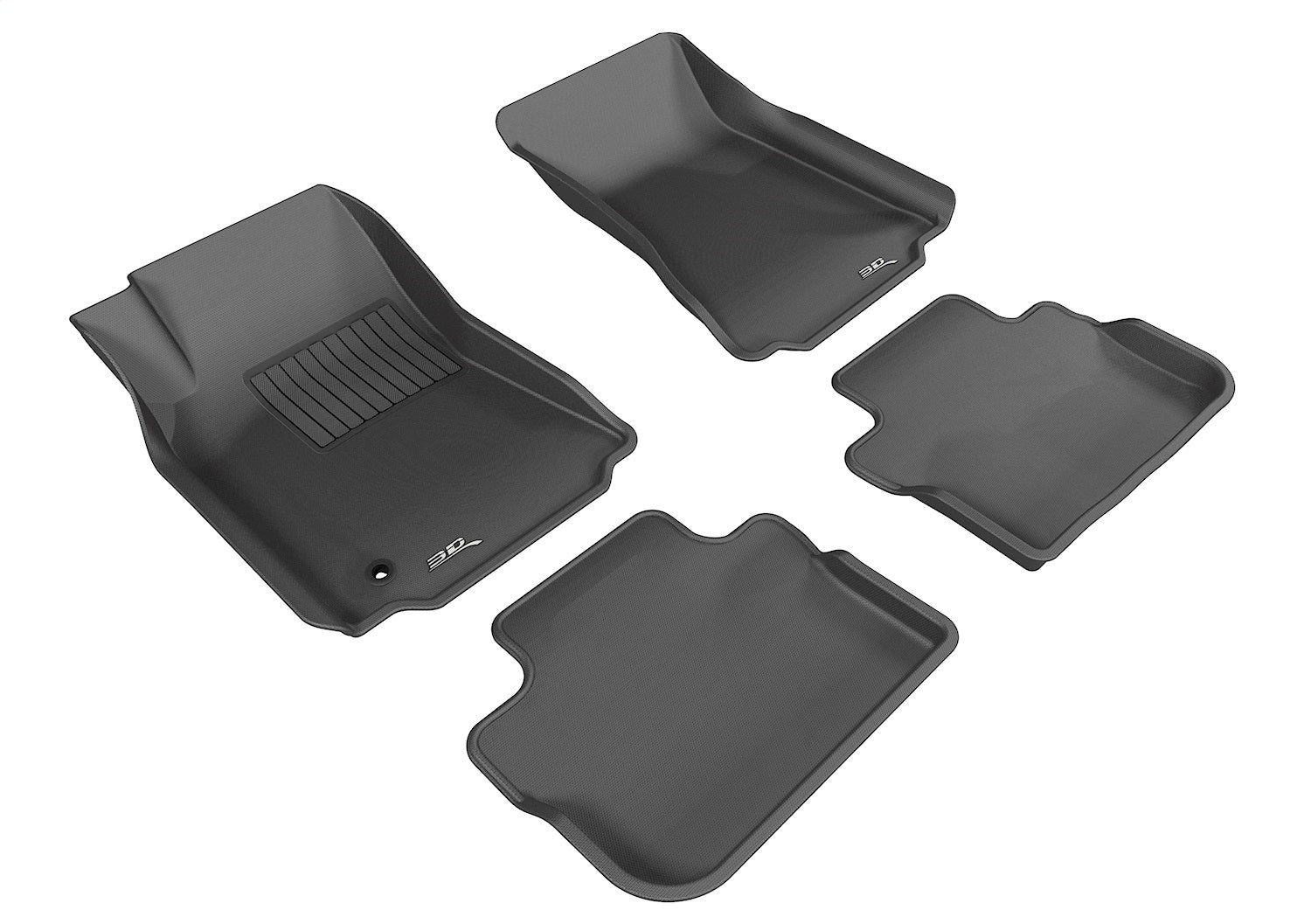 3D MAXpider L1CD00701509 KAGU Floor Mat; Black; 4 pc.; Front and Rear; 3D MAXpider L1CD00701509