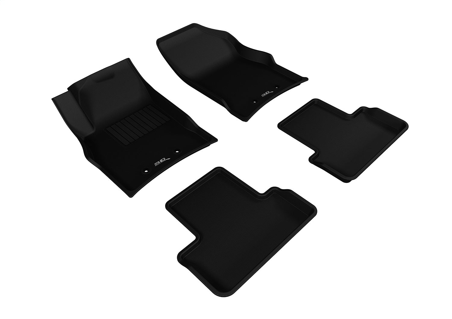 3D MAXpider L1CD00901509 KAGU Floor Mat; Black; 4 pc.; Front and Rear; [Available While Supplies Last]; 3D MAXpider L1CD00901509