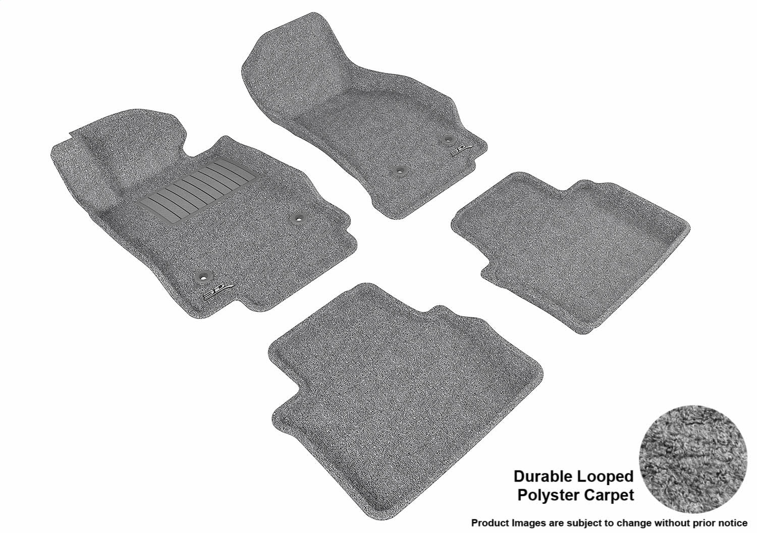 3D MAXpider L1CD01002201 CLASSIC Floor Mat; Gray; 4 pc.; Front and Rear; [Available While Supplies Last]; 3D MAXpider L1CD01002201