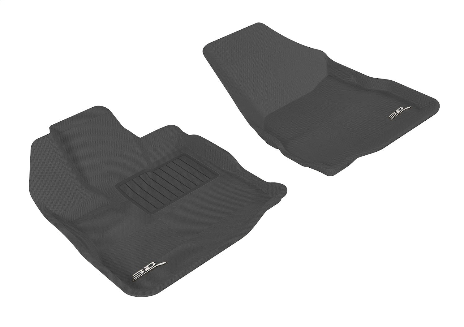 3D MAXpider L1CH01411509 KAGU Floor Mat; Black; 2 pc.; Front; 3D MAXpider L1CH01411509
