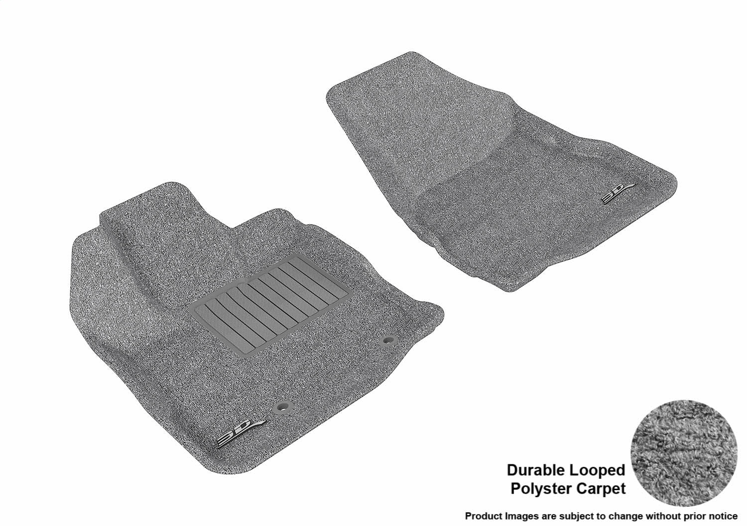 3D MAXpider L1CH01412201 CLASSIC Floor Mat; Gray; 2 pc.; Front; [Available While Supplies Last]; 3D MAXpider L1CH01412201