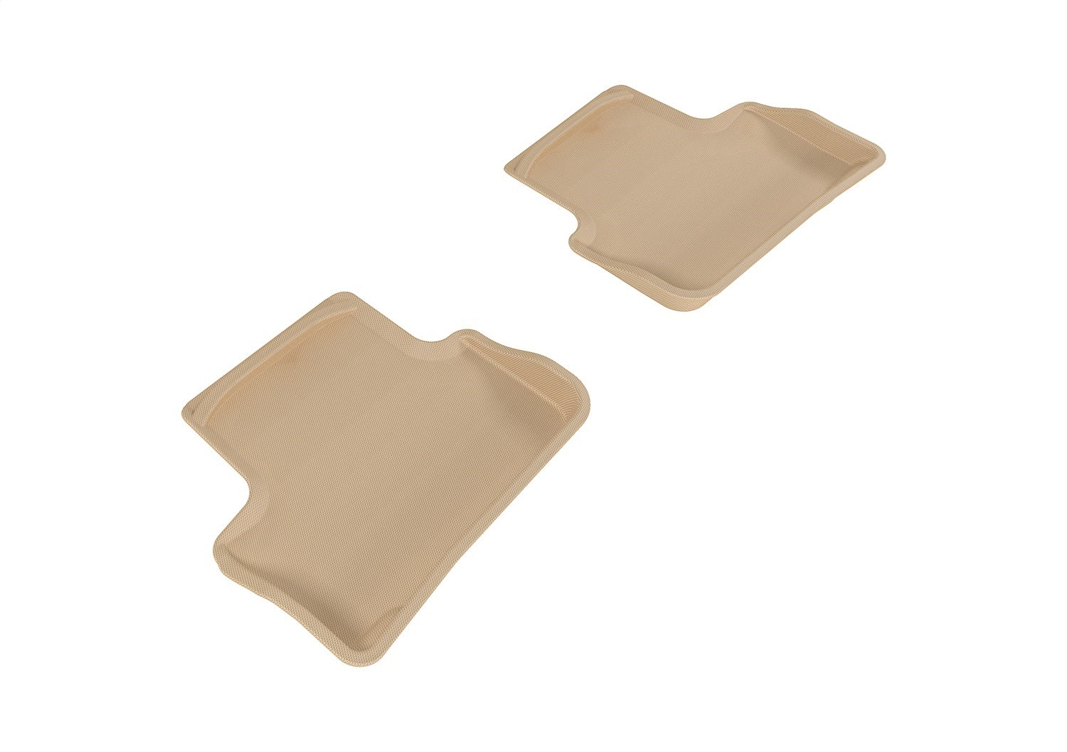 3D MAXpider L1CH01621502 KAGU Floor Mat; Tan; 2 pc.; Rear; [Available While Supplies Last]; 3D MAXpider L1CH01621502