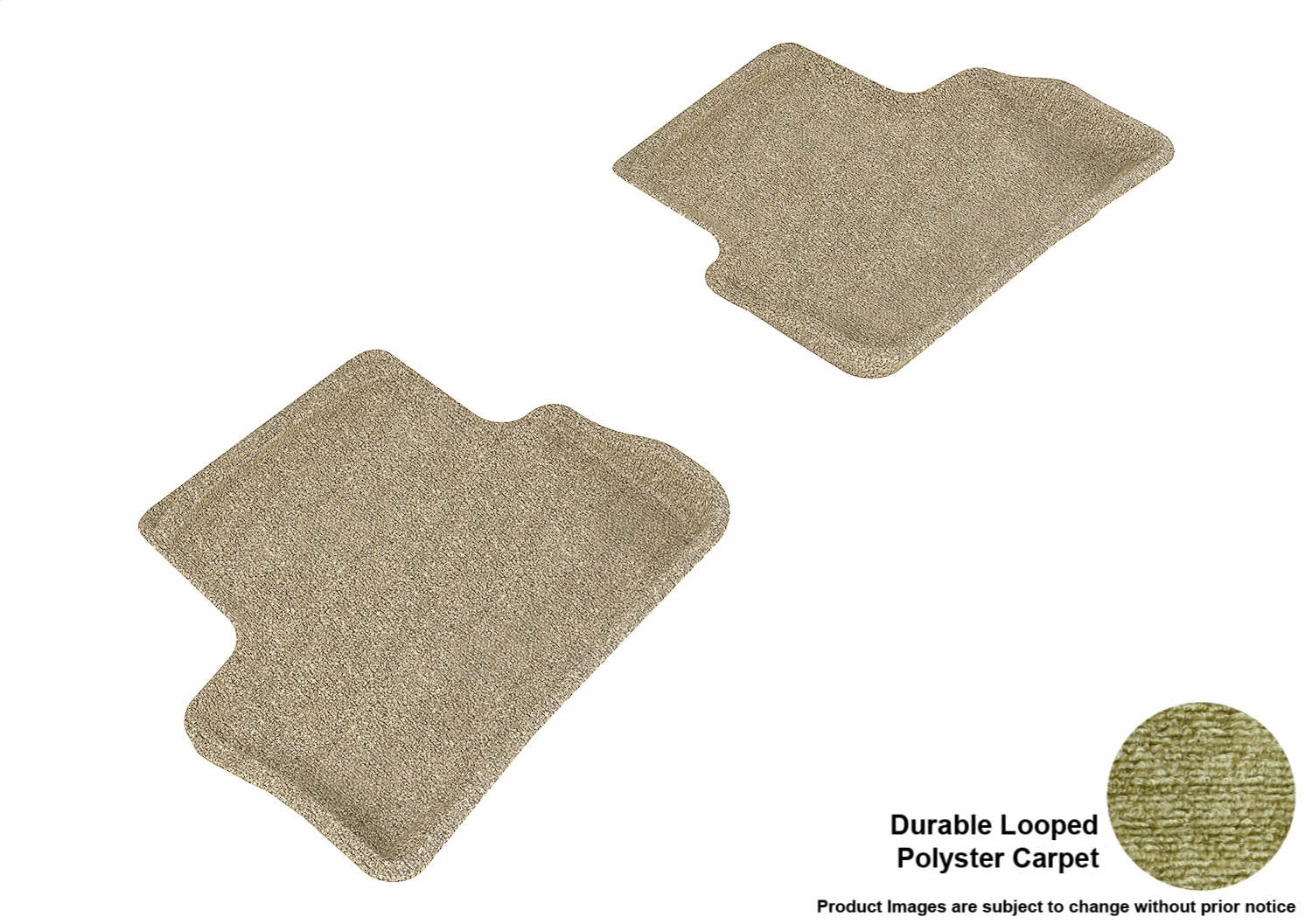 3D MAXpider L1CH01622202 CLASSIC Floor Mat; Tan; 2 pc.; Rear; [Available While Supplies Last]; 3D MAXpider L1CH01622202
