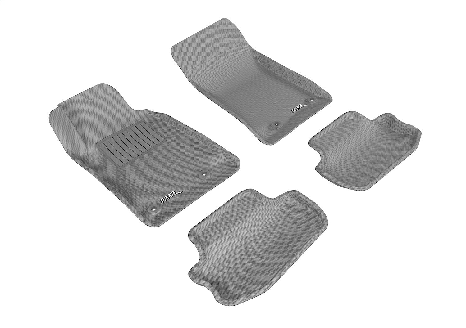 3D MAXpider L1CH01701501 KAGU Floor Mat; Gray; 4 pc.; 1st/2nd Row; Front and Rear; 3D MAXpider L1CH01701501