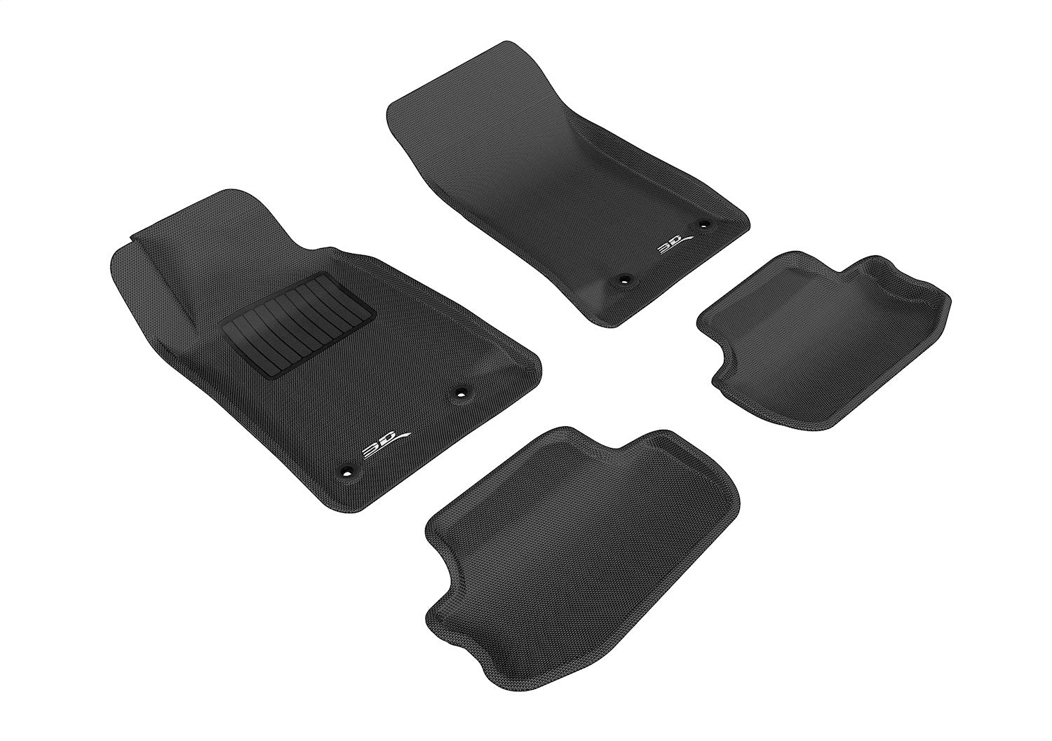 3D MAXpider L1CH01701509 KAGU Floor Mat; Black; 4 pc.; Front and Rear; 3D MAXpider L1CH01701509
