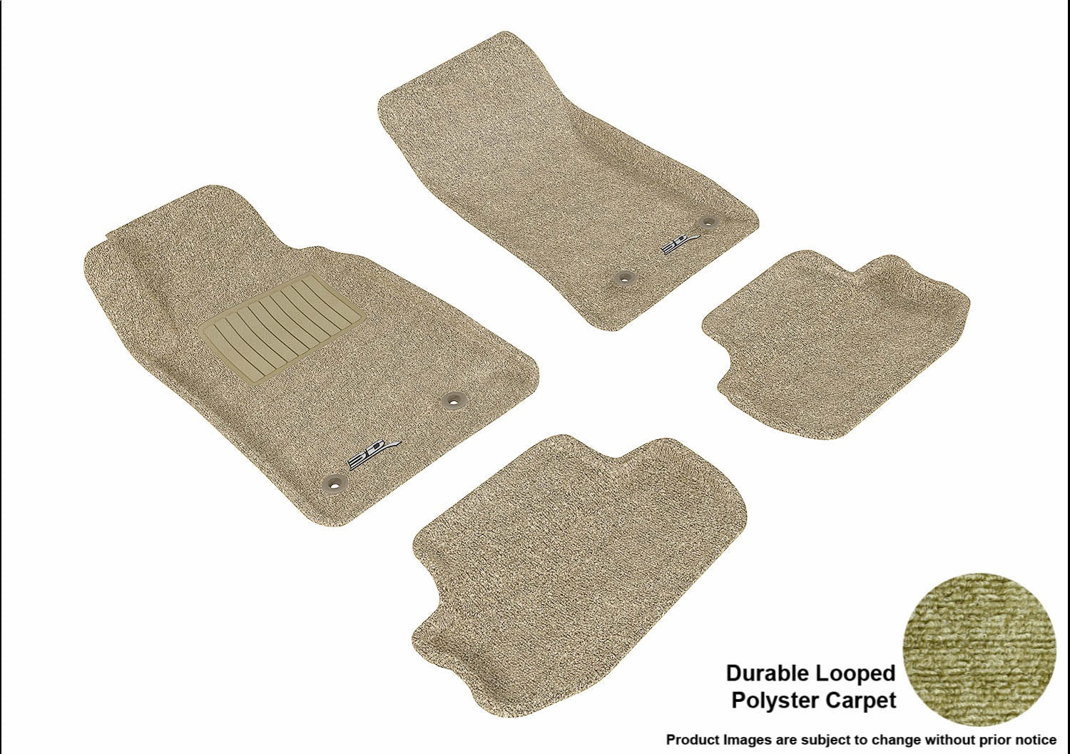 3D MAXpider L1CH01702202 CLASSIC Floor Mat; Tan; 4 pc.; Front and Rear; [Available While Supplies Last]; 3D MAXpider L1CH01702202