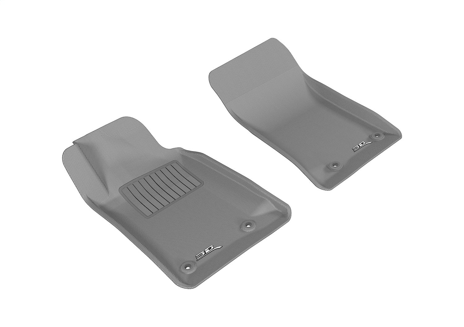 3D MAXpider L1CH01711501 KAGU Floor Mat; Gray; 2 pc.; Front; 3D MAXpider L1CH01711501