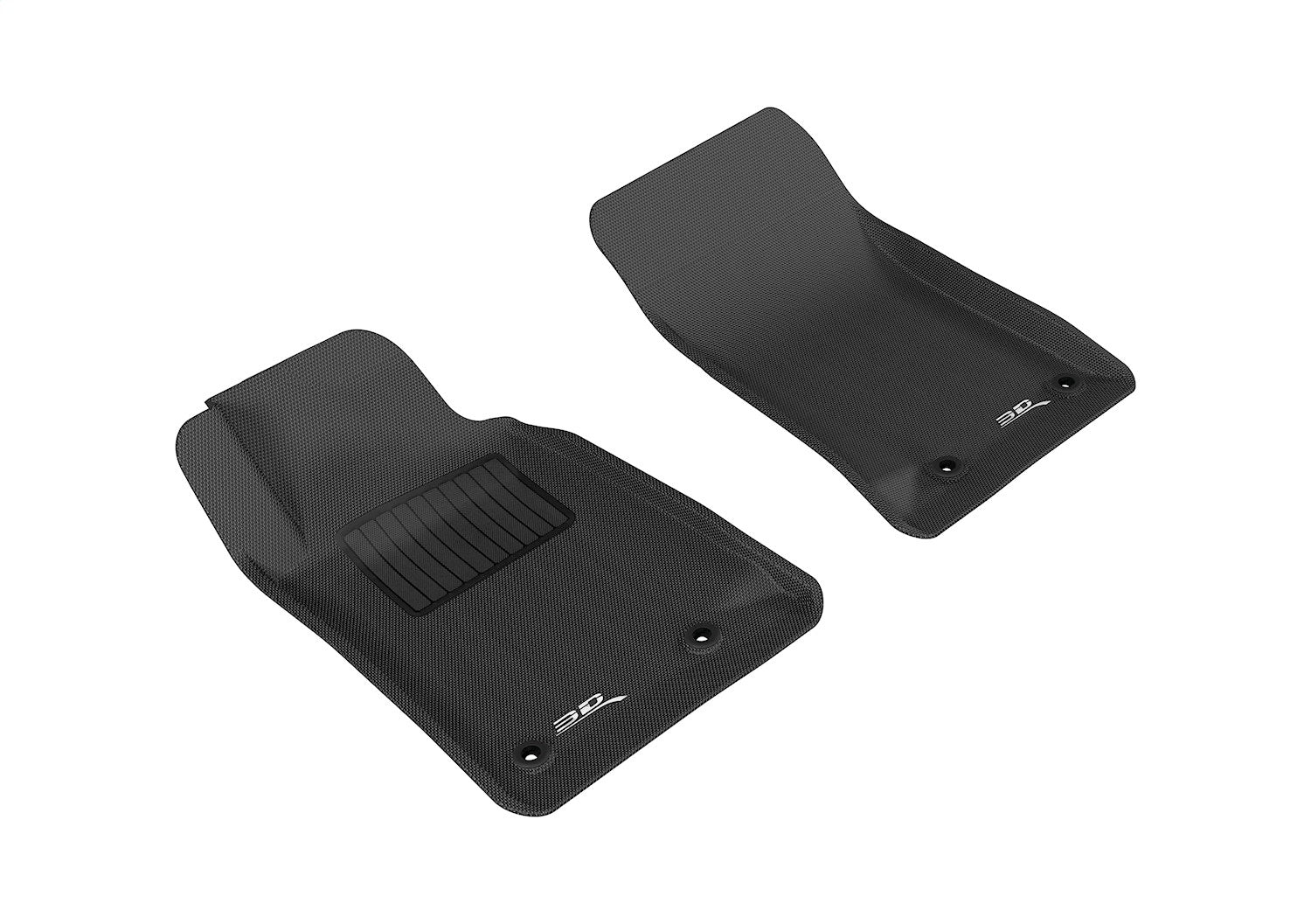 3D MAXpider L1CH01711509 KAGU Floor Mat; Black; 2 pc.; Front; 3D MAXpider L1CH01711509