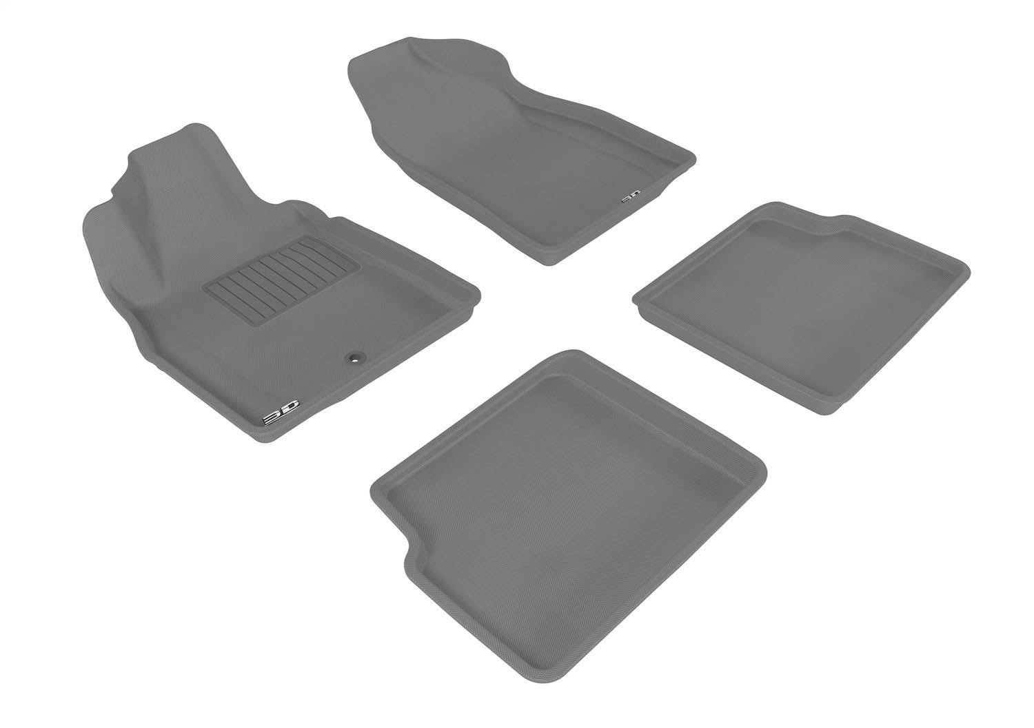 3D MAXpider L1CH02101501 KAGU Floor Mat; Gray; 4 pc.; Front and Rear; [Available While Supplies Last]; 3D MAXpider L1CH02101501