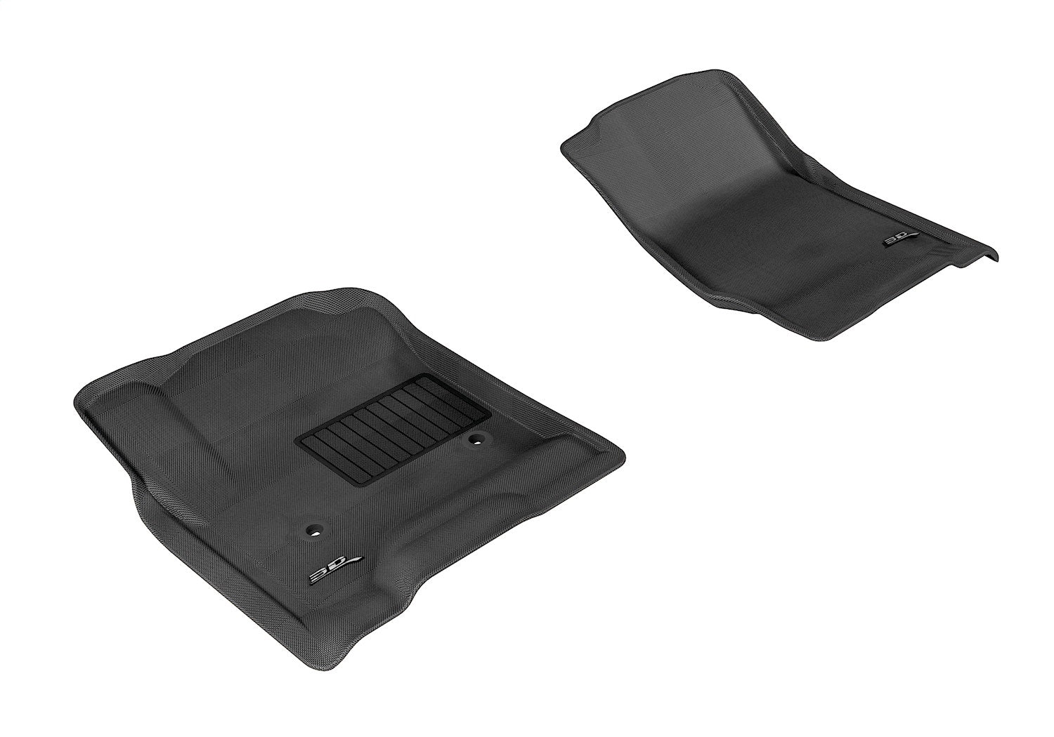 3D MAXpider L1CH03911509 KAGU Floor Mat; Black; 2 pc.; Front; 3D MAXpider L1CH03911509