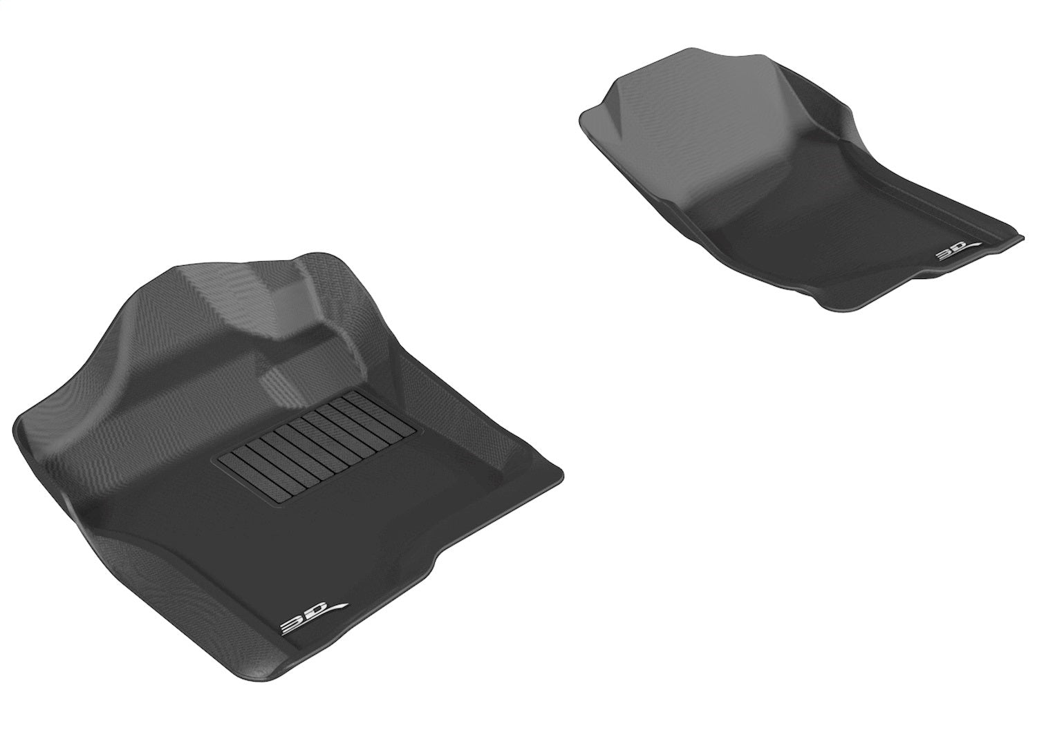 3D MAXpider L1CH04711509 KAGU Floor Mat; Black; 2 pc.; Front; 3D MAXpider L1CH04711509