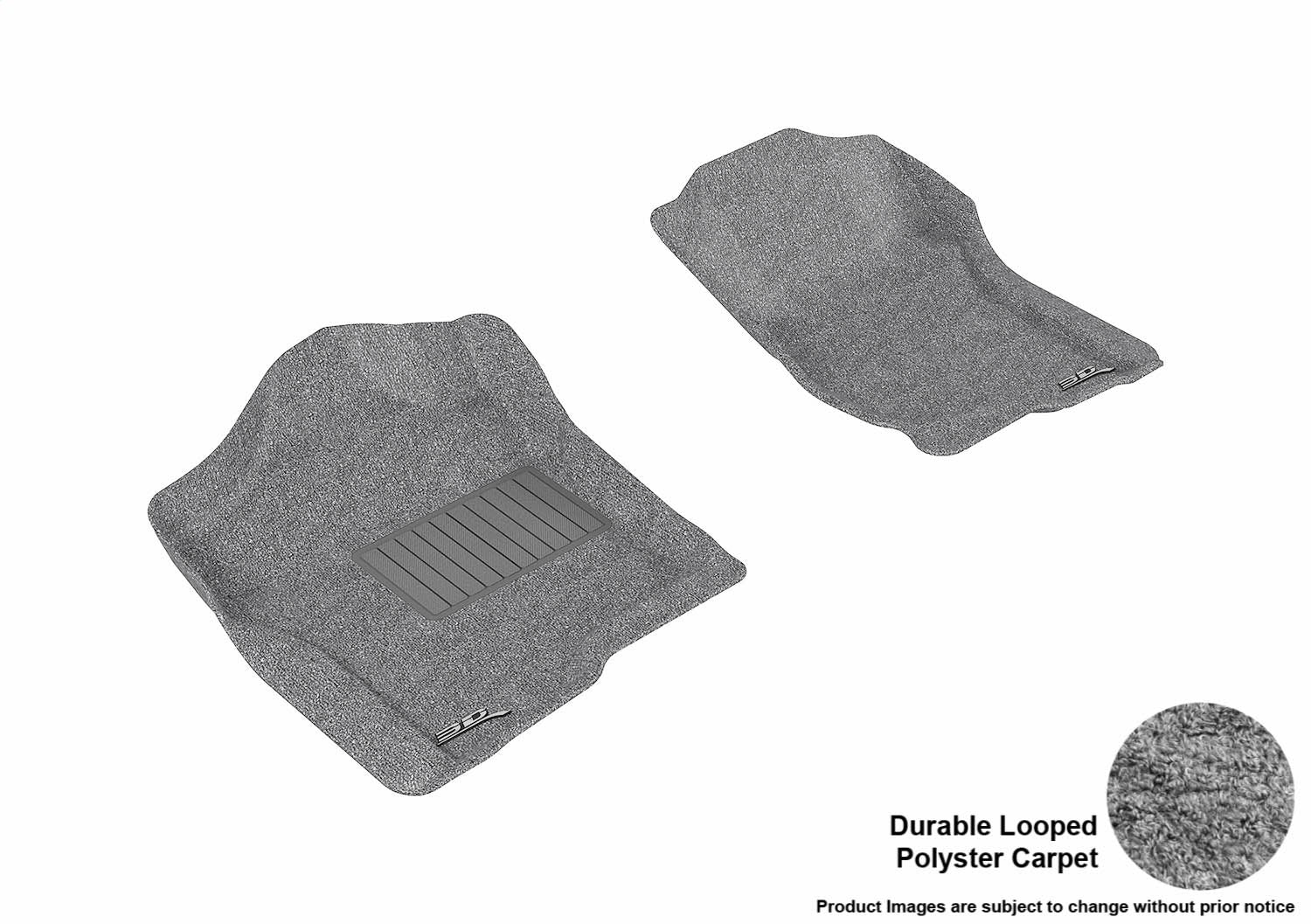 3D MAXpider L1CH04712201 CLASSIC Floor Mat; Gray; 2 pc.; Front; [Available While Supplies Last]; 3D MAXpider L1CH04712201
