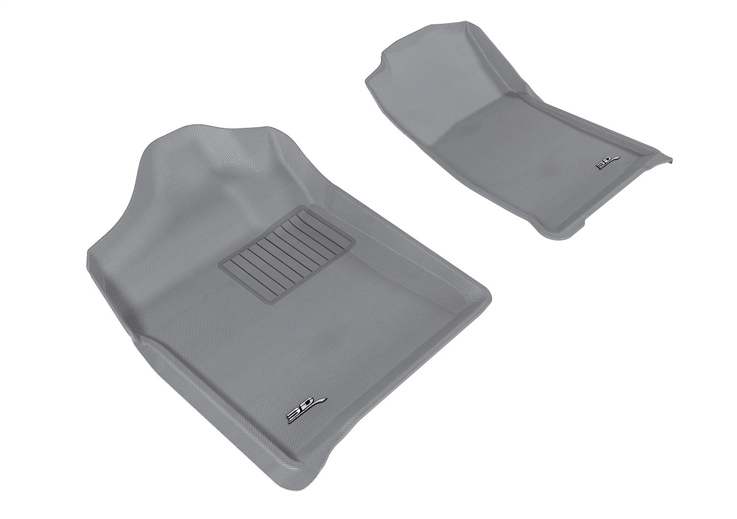 3D MAXpider L1CH05111501 KAGU Floor Mat; Gray; 2 pc.; Front; 3D MAXpider L1CH05111501