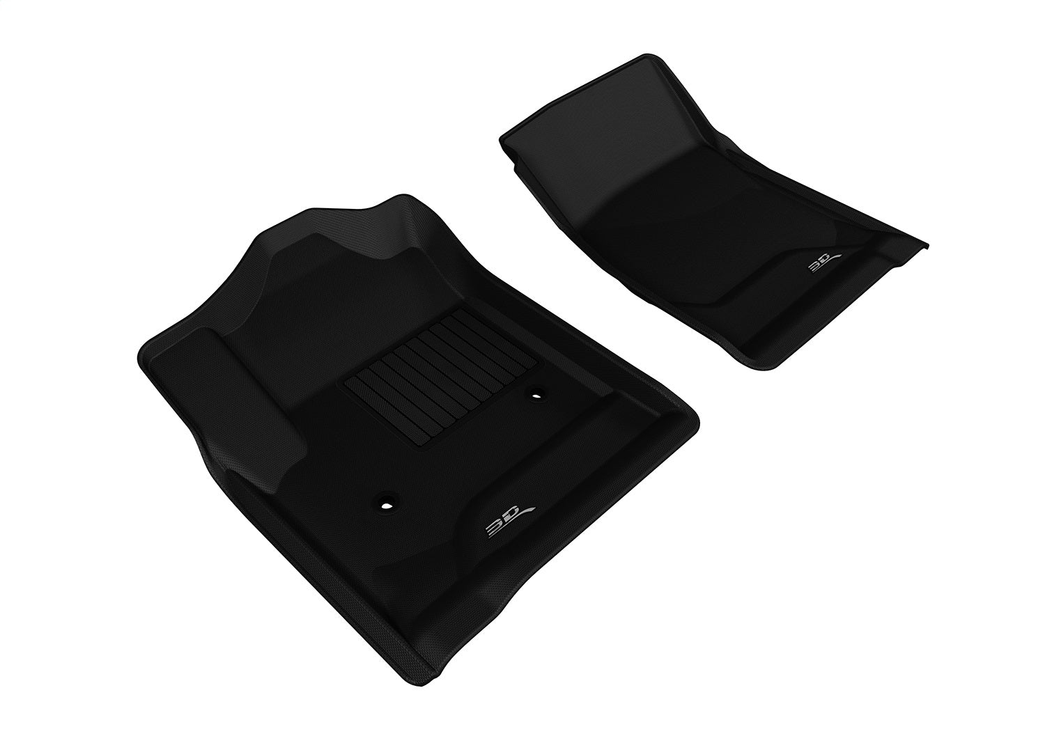 3D MAXpider L1CH05611509 KAGU Floor Mat; Black; 2 pc.; Front; 3D MAXpider L1CH05611509