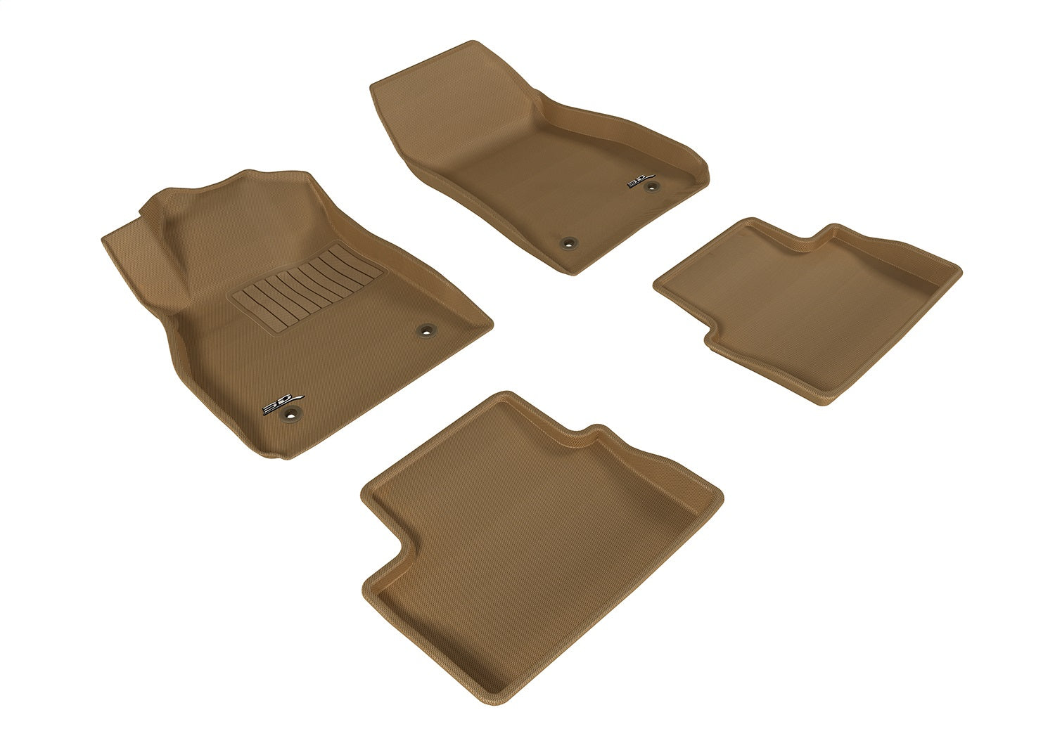 3D MAXpider L1CH06301502 KAGU Floor Mat; Tan; 4 pc.; Front and Rear; [Available While Supplies Last]; 3D MAXpider L1CH06301502