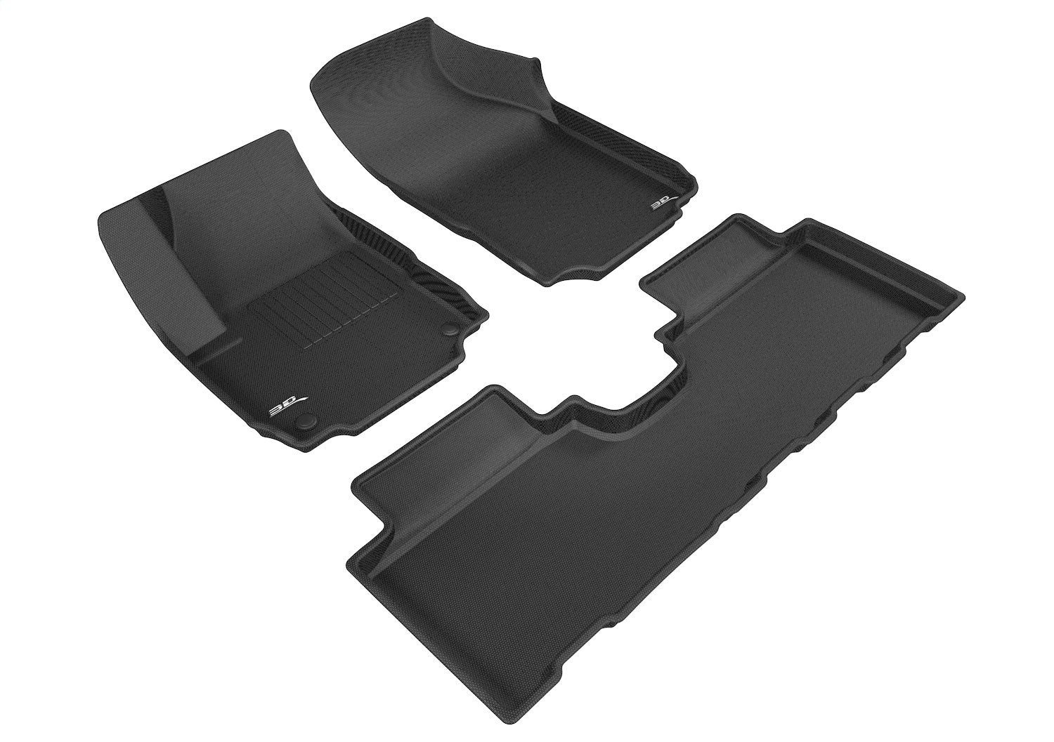 3D MAXpider L1CH08501509 KAGU Floor Mat; Black; 3 pc.; Front and Rear; 3D MAXpider L1CH08501509