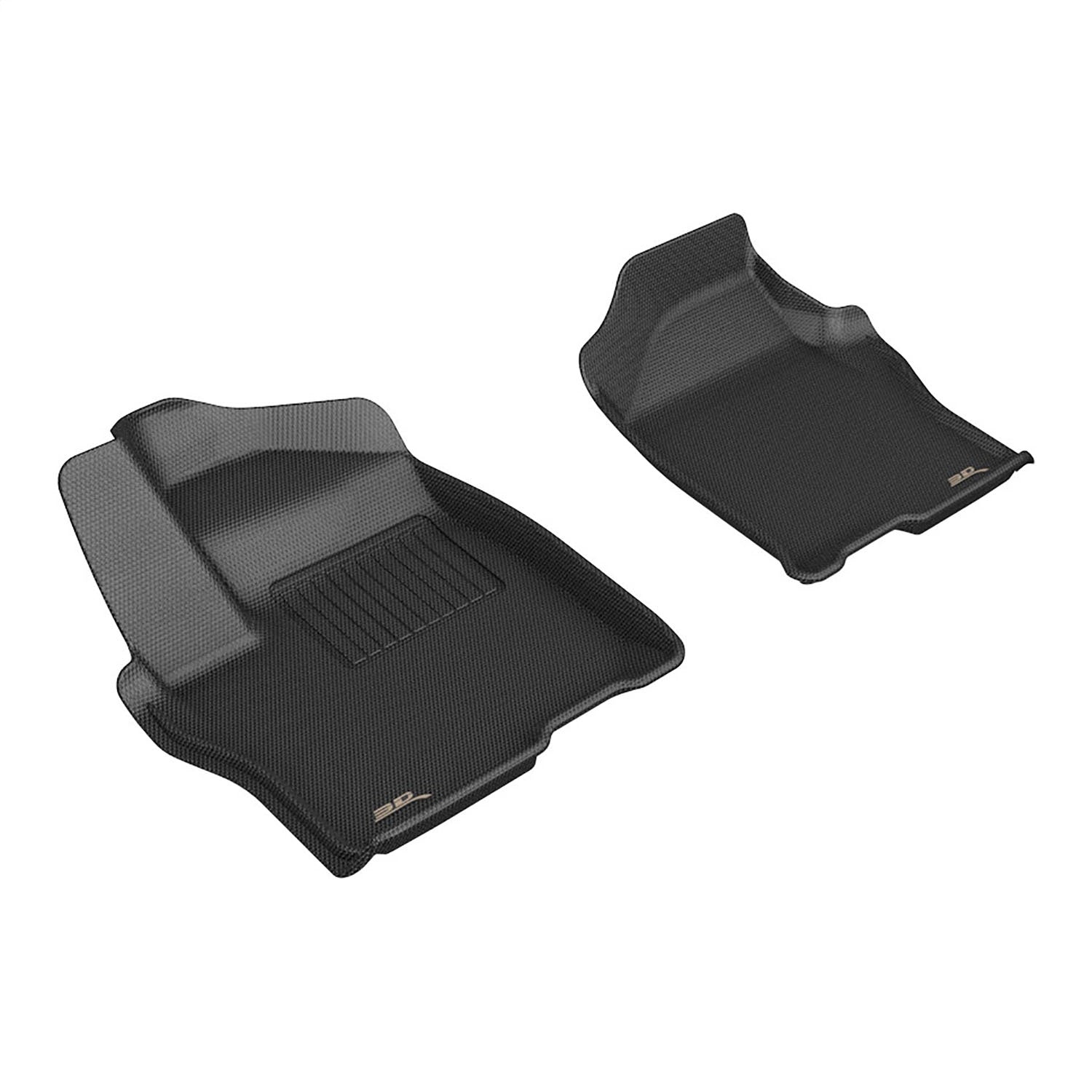3D MAXpider L1CH11011509 KAGU Floor Mat; Black; 2 pc. Front Row; 3D MAXpider L1CH11011509