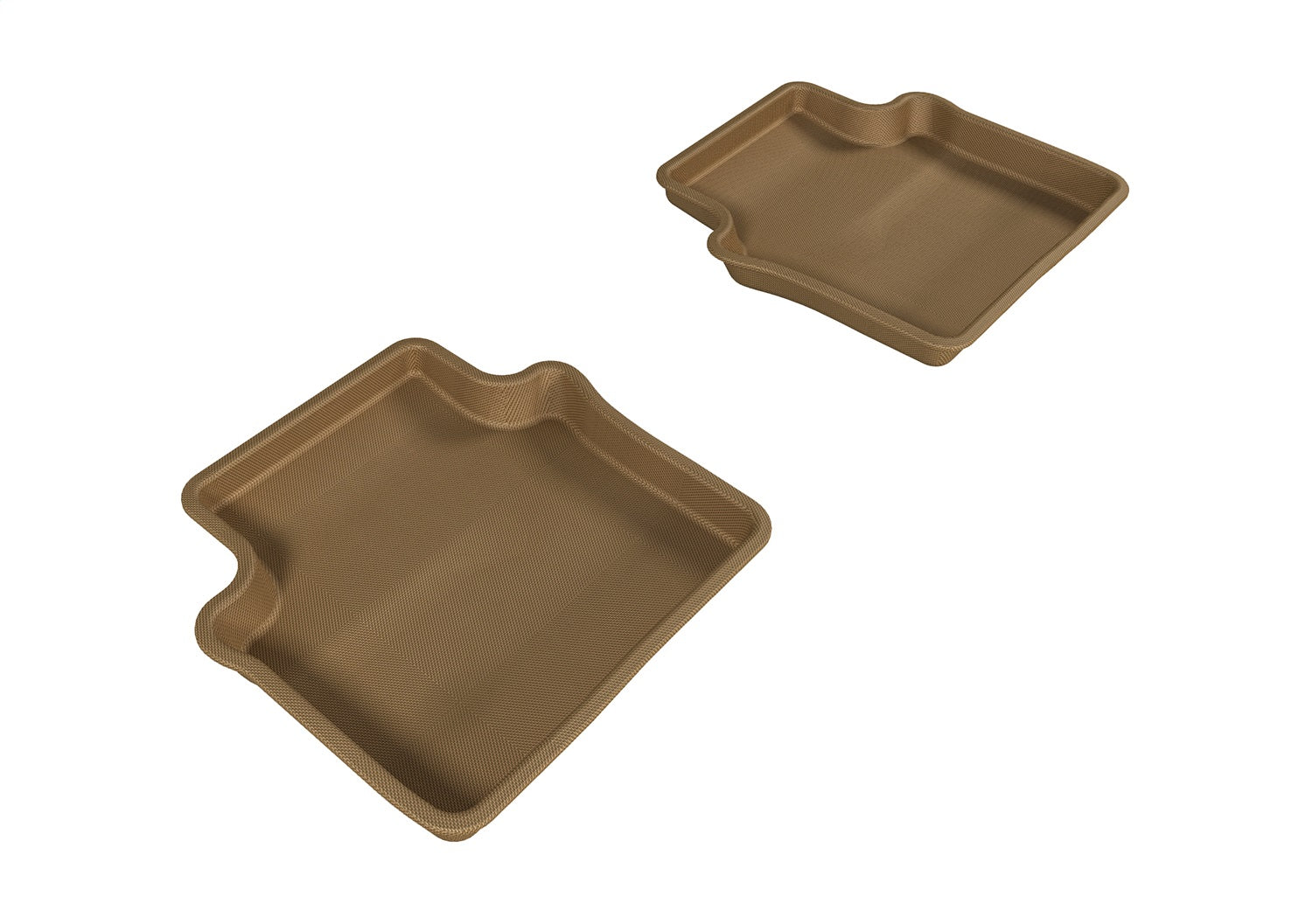 3D MAXpider L1CY00121502 KAGU Floor Mat; Tan; 2 pc.; Rear; [Available While Supplies Last]; 3D MAXpider L1CY00121502