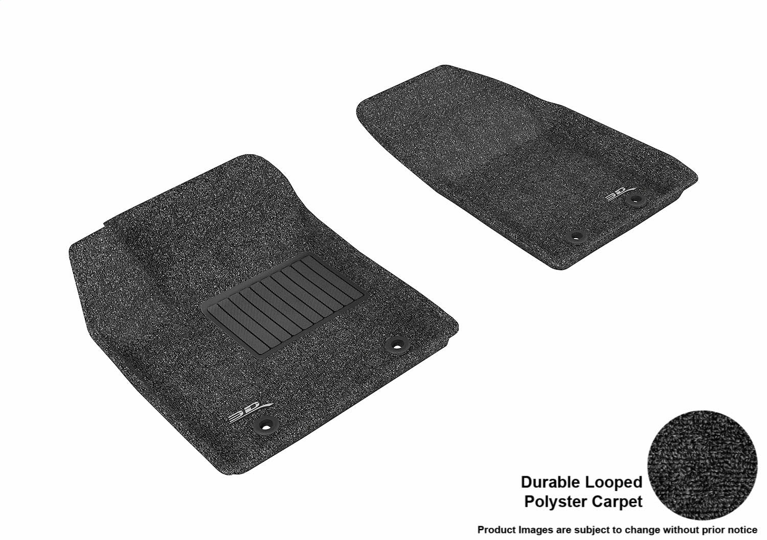 3D MAXpider L1CY00212209 CLASSIC Floor Mat; Black; 2 pc.; Front; [Available While Supplies Last]; 3D MAXpider L1CY00212209