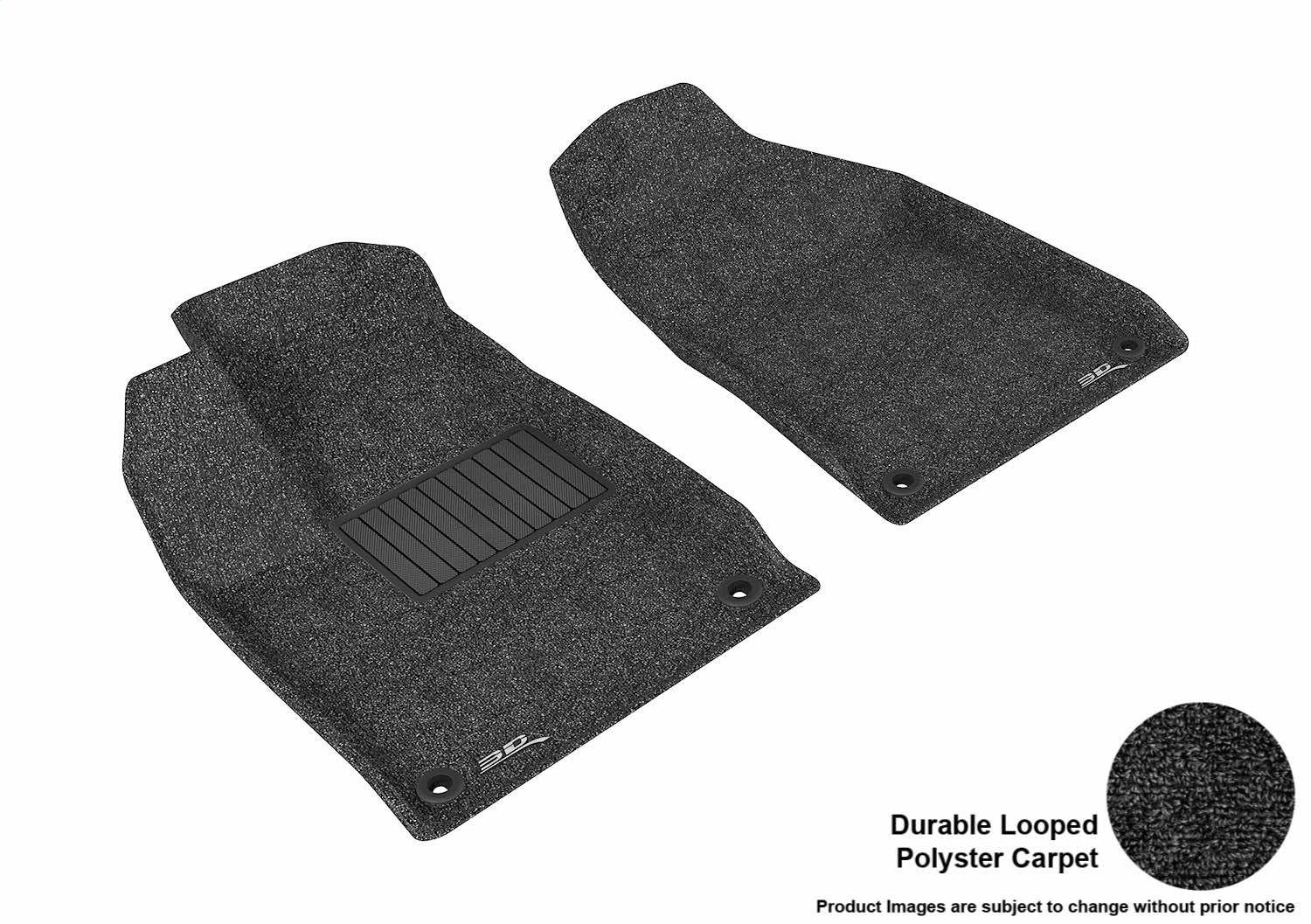 3D MAXpider L1CY00312209 CLASSIC Floor Mat; Black; 2 pc.; Front; [Available While Supplies Last]; 3D MAXpider L1CY00312209